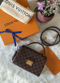 LOUIS VUITTON CROISETTE DAMIER EBENE SHOULDER BAG
