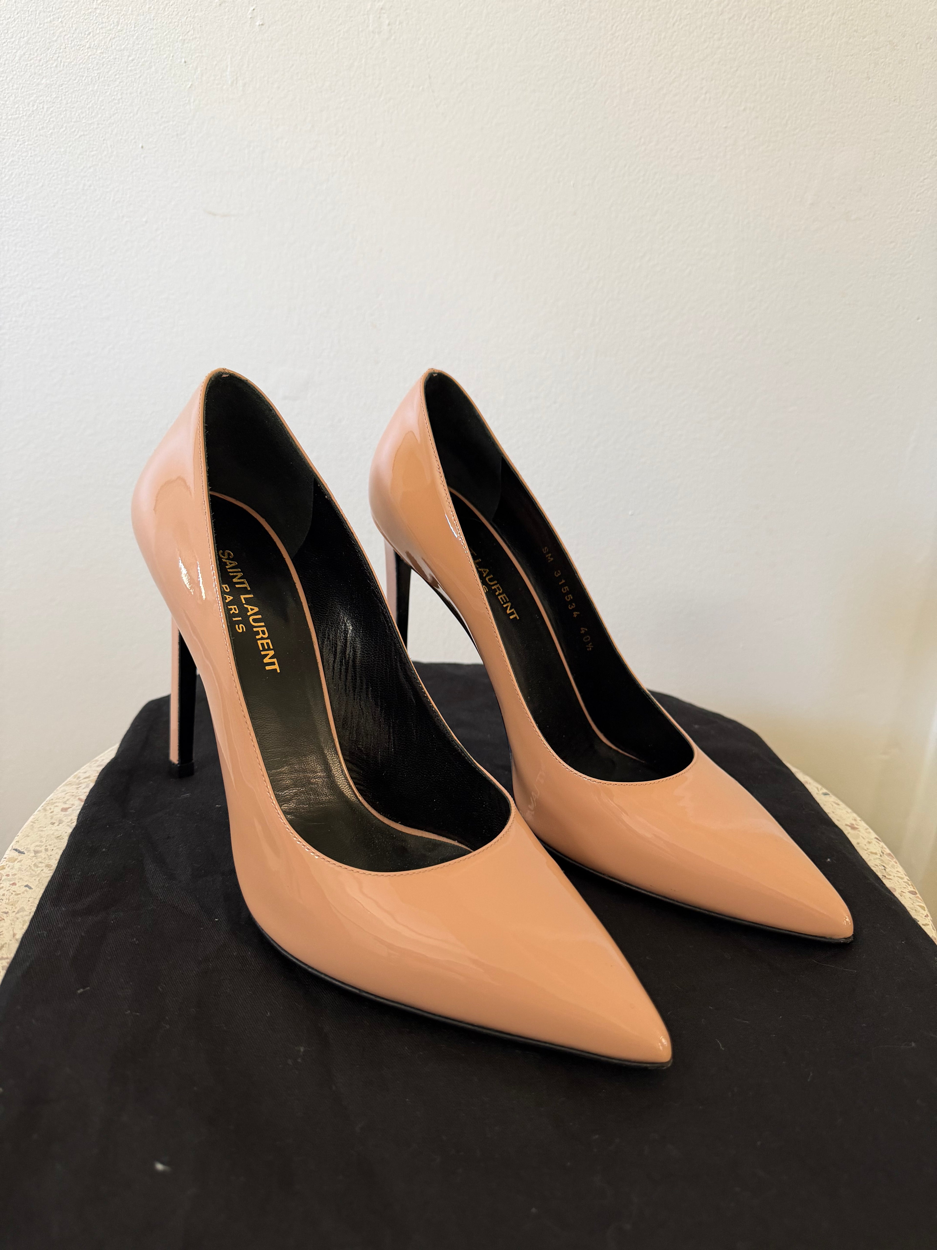 Saint Laurent Anja Stilletto Pump in patent leather