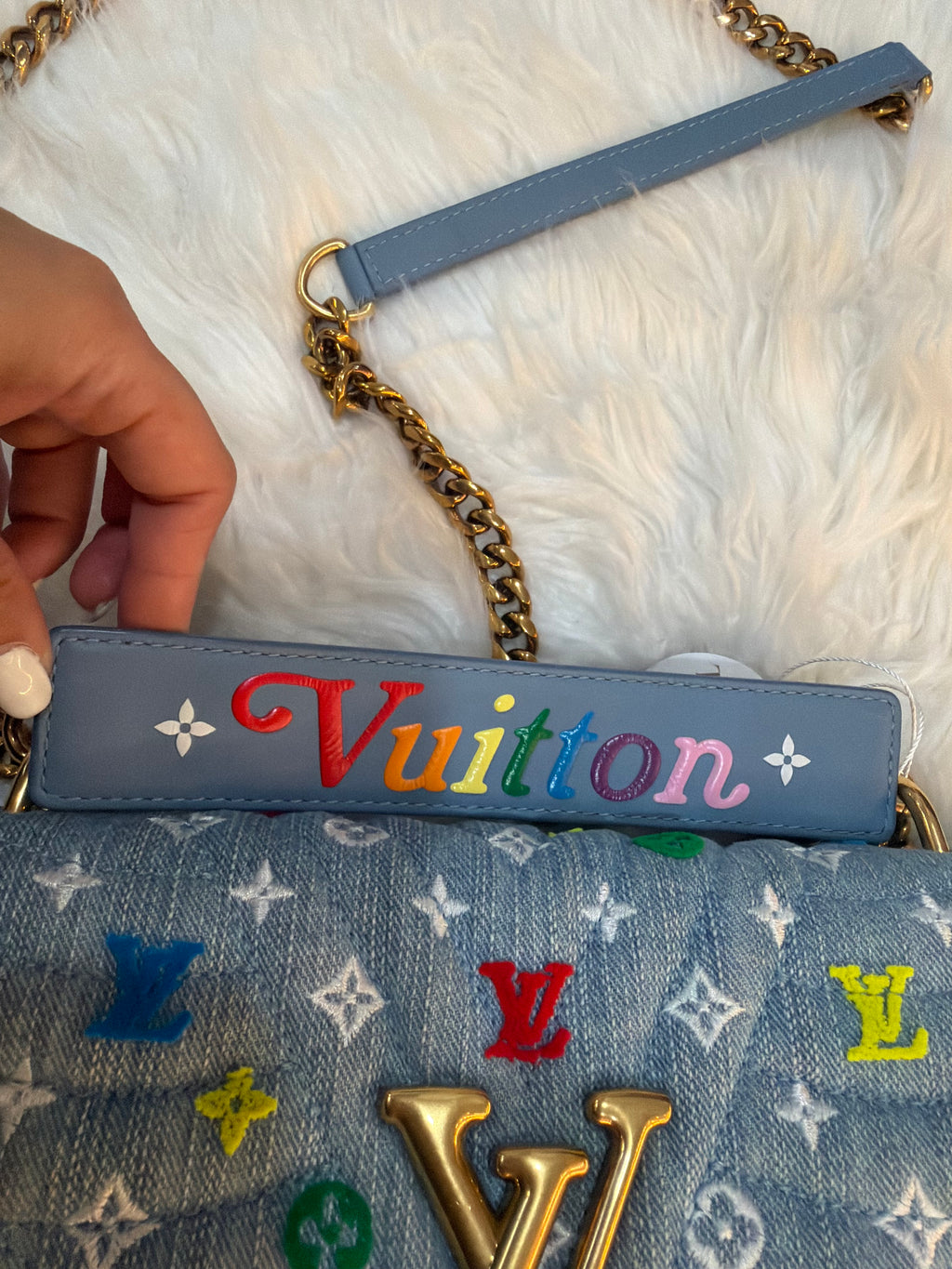 LOUIS VUITTON DENIM NEW WAVE EMBROIDERED MULTICOLOR