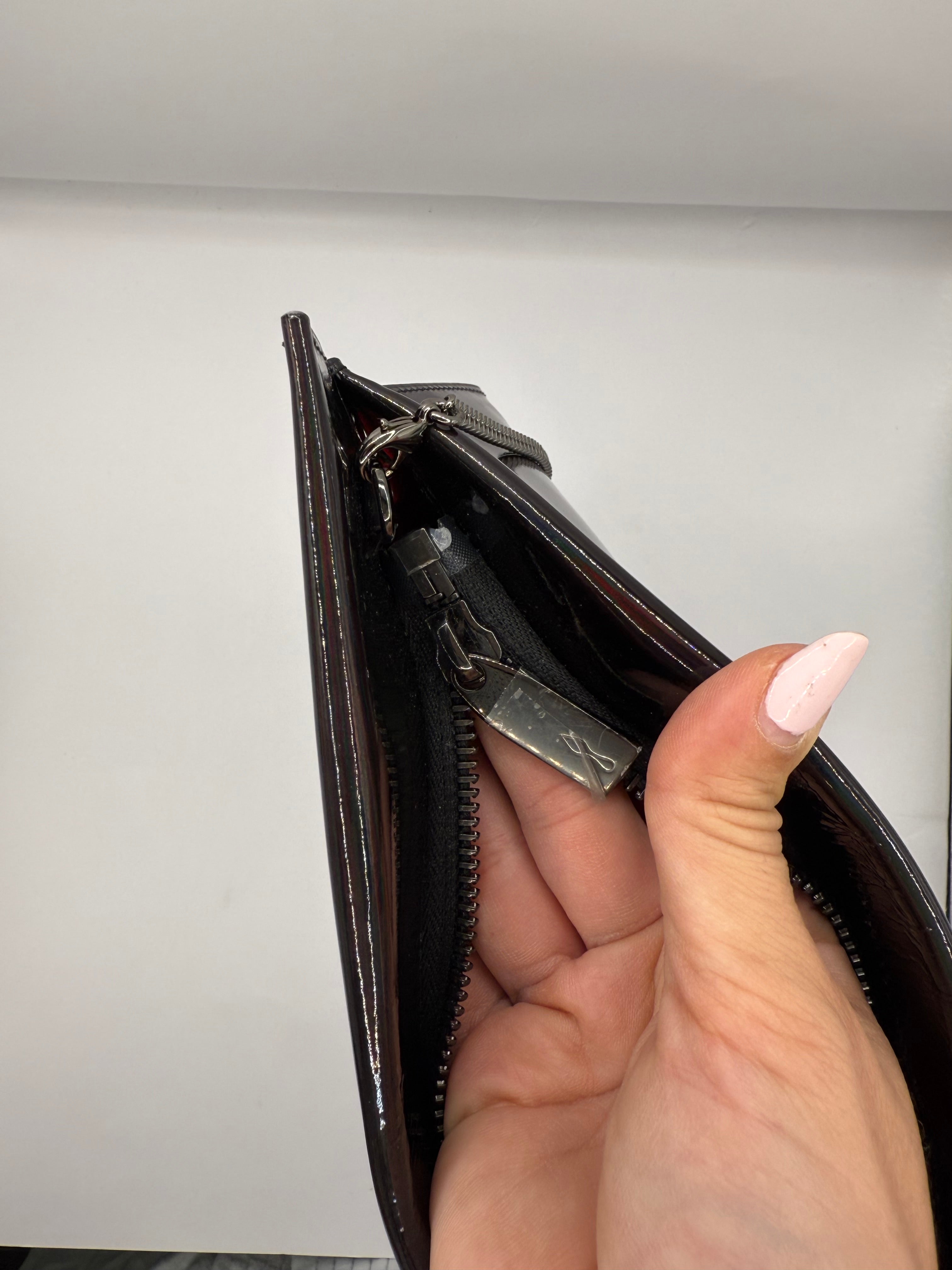 Christian Louboutin Loubitwist Patent leather small clutch