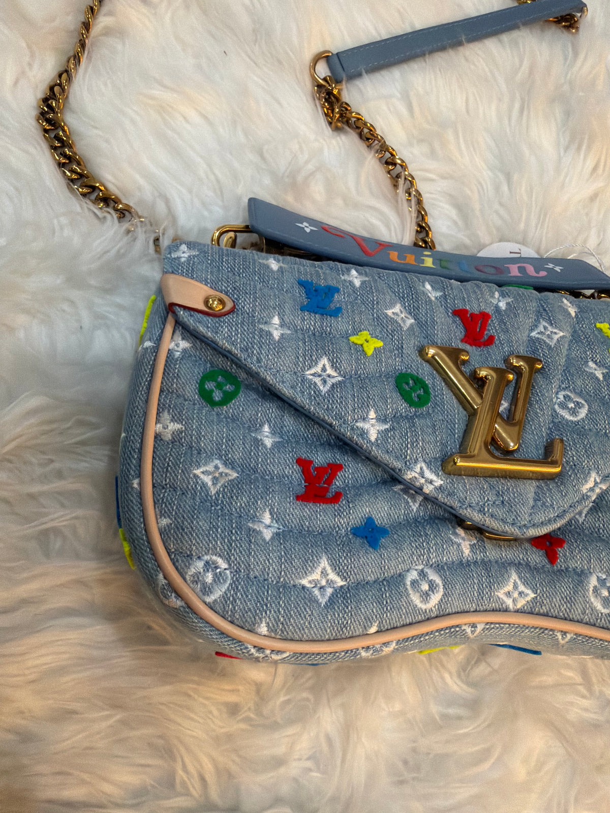 LOUIS VUITTON DENIM NEW WAVE EMBROIDERED MULTICOLOR