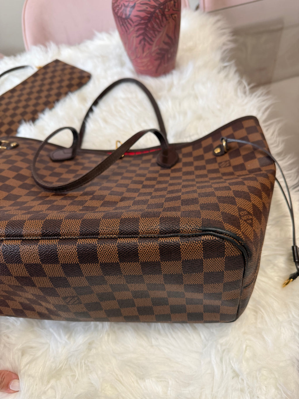 LOUIS VUITTON NEFERFUL DAMIER EBENE MM TOTE