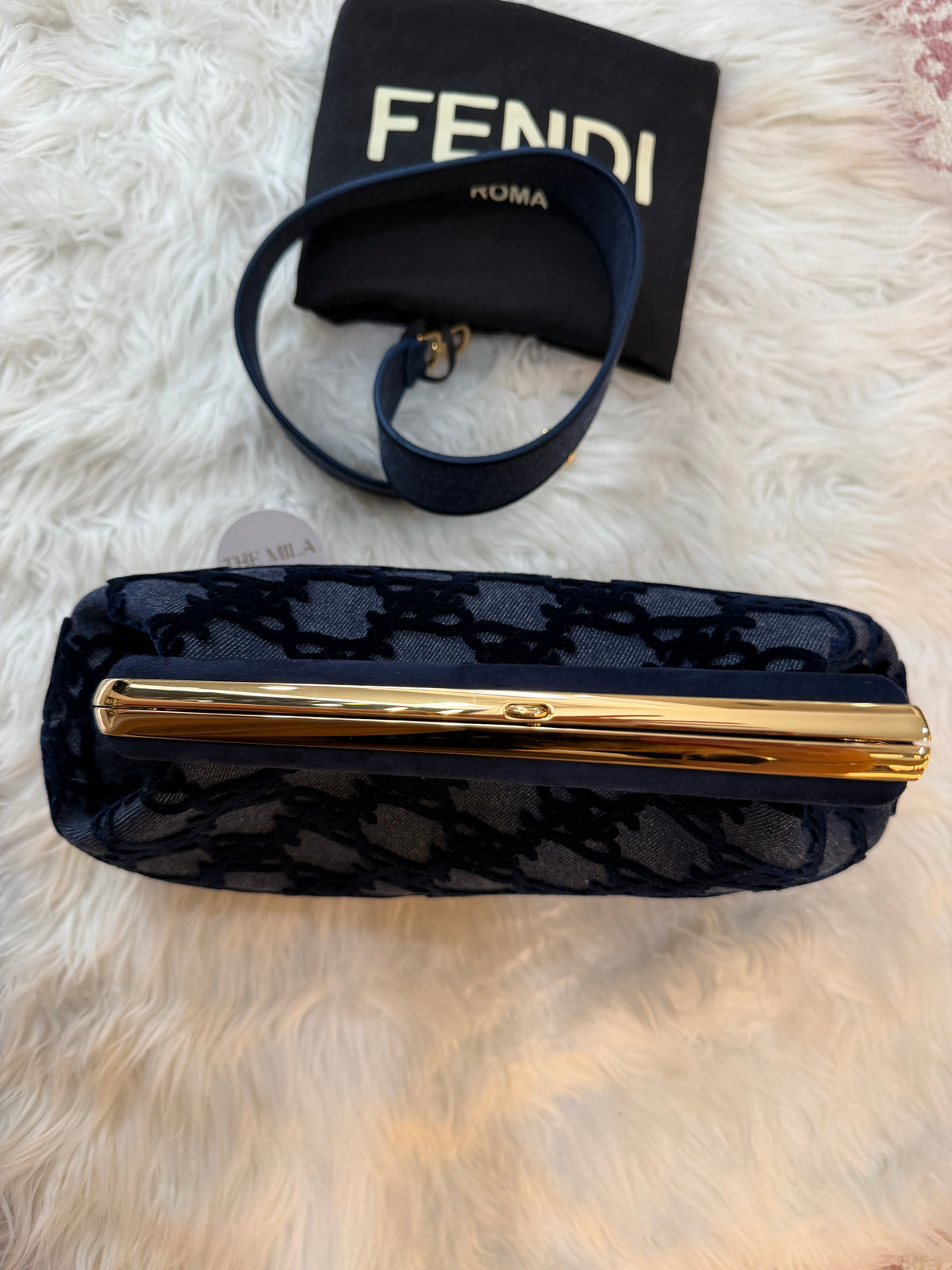 FENDI FIRST MEDIUM DENIM BAG