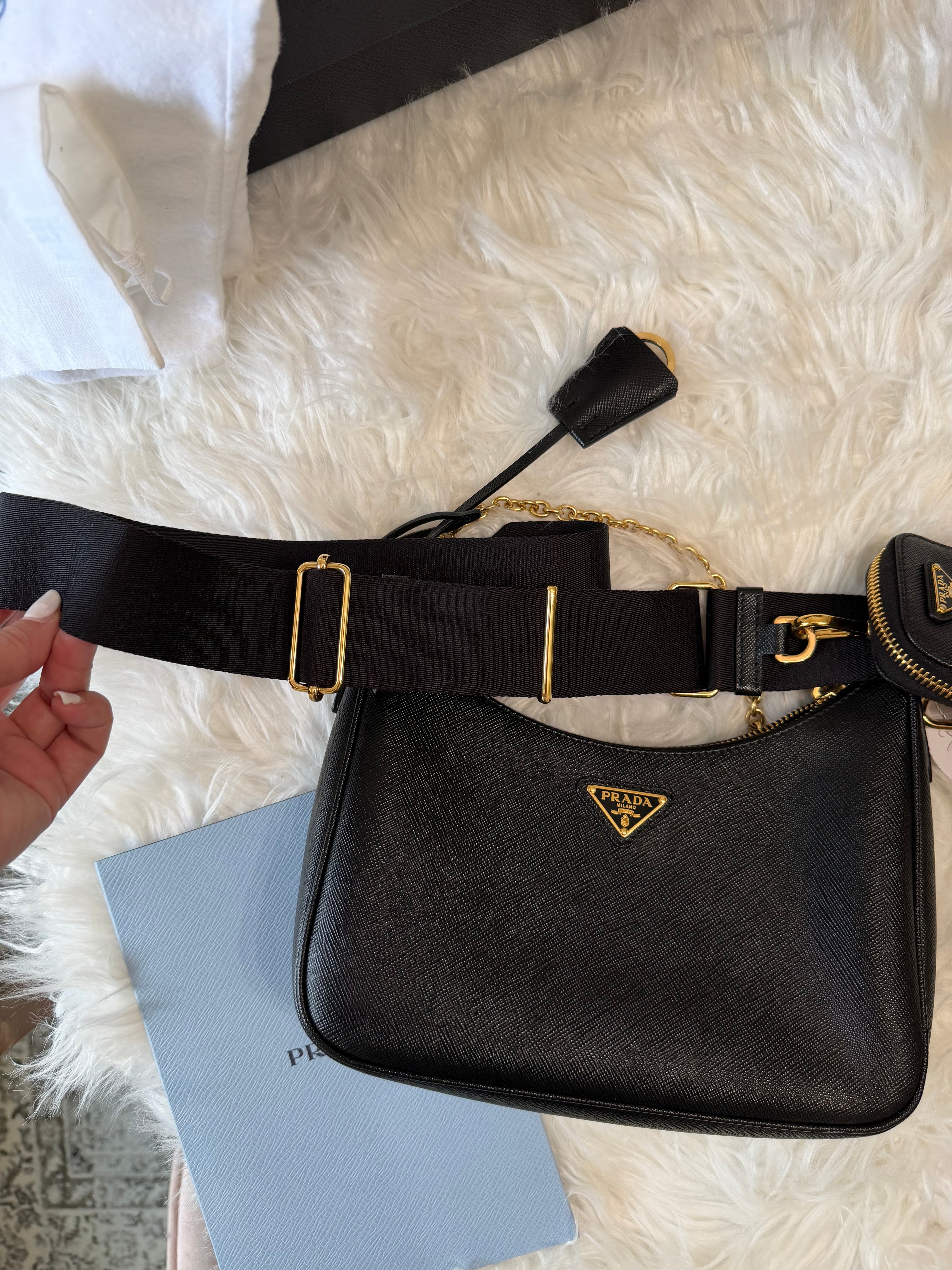 PRADA RE-EDITION SAFFIANO LEATHER BAG