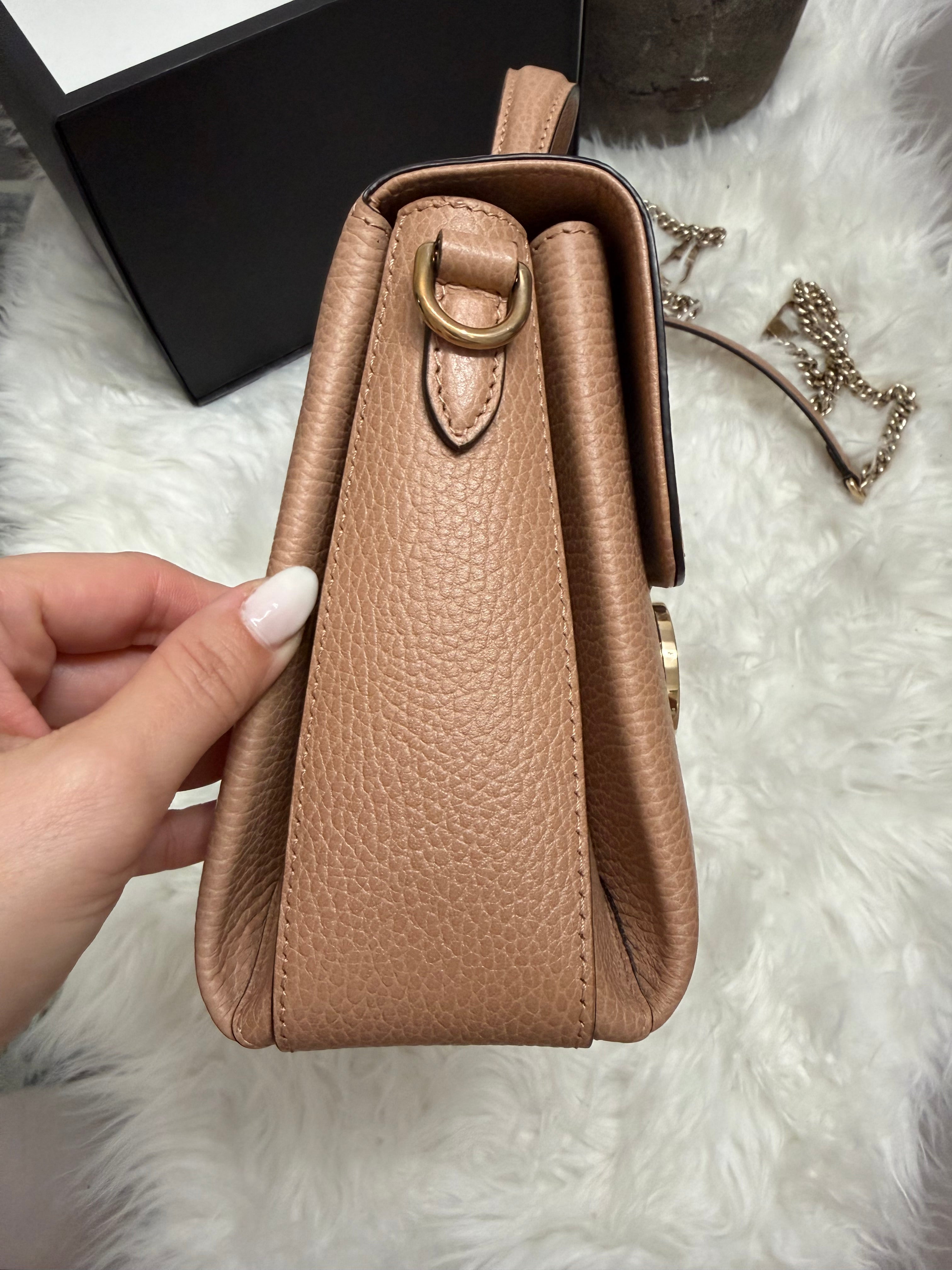 GUCCI TOP HANDLE NUDE BAG