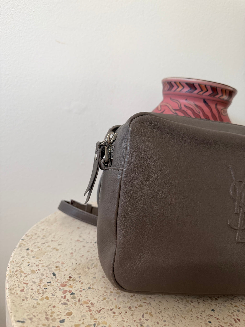 Saint Laurent Lou Camera Bag with Embossed YSL Logo
