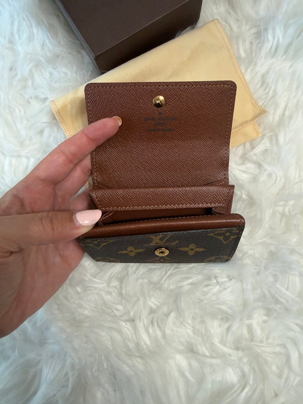 LOUIS VUITTON MONOGRAM PORTE LEATHER CARD WALLET