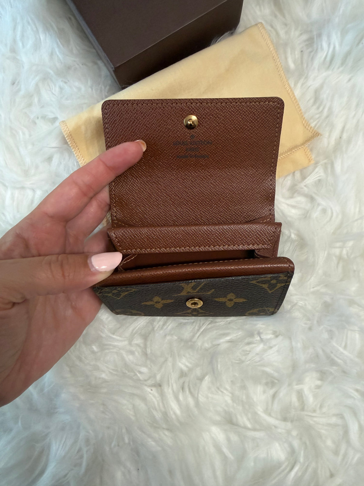 LOUIS VUITTON MONOGRAM PORTE LEATHER CARD WALLET