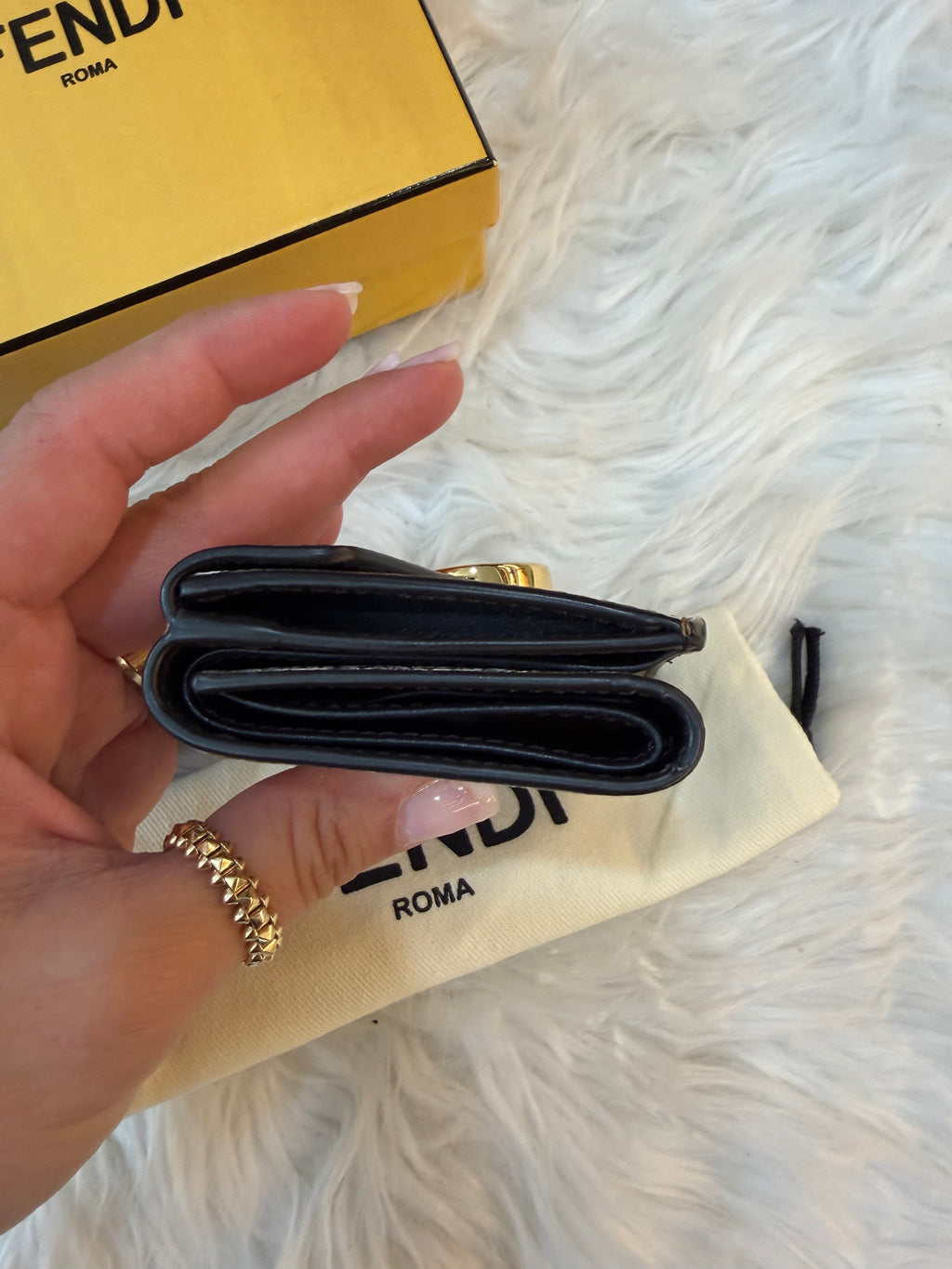 FENDI MICRO TRIFOLD SMALL WALLET