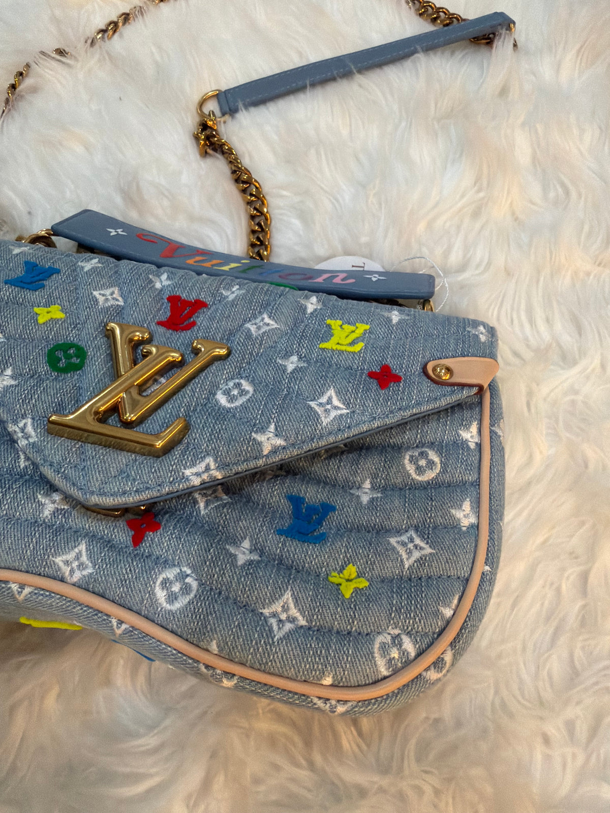 LOUIS VUITTON DENIM NEW WAVE EMBROIDERED MULTICOLOR
