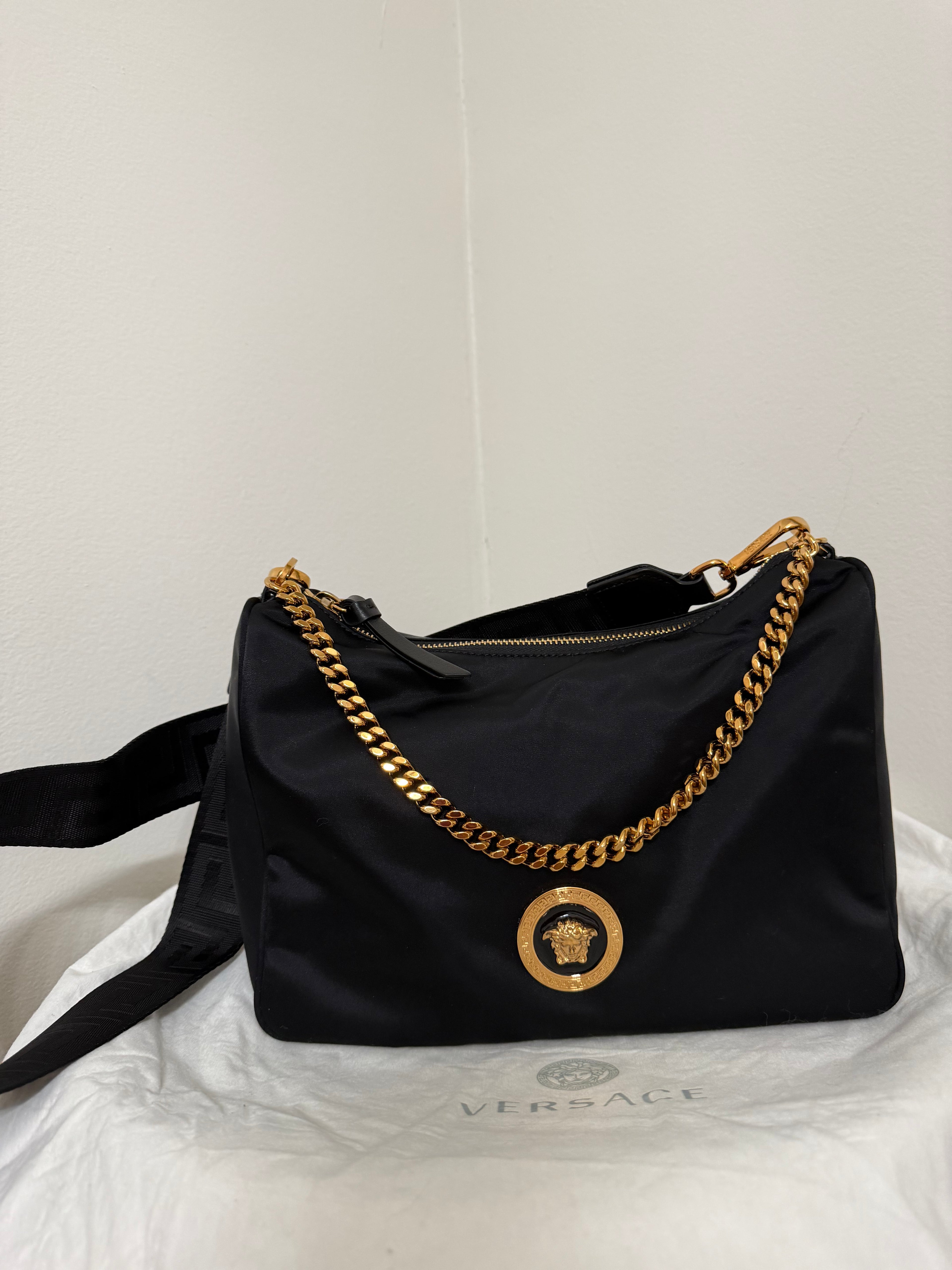 Versace Nylon Tribute Medium bag