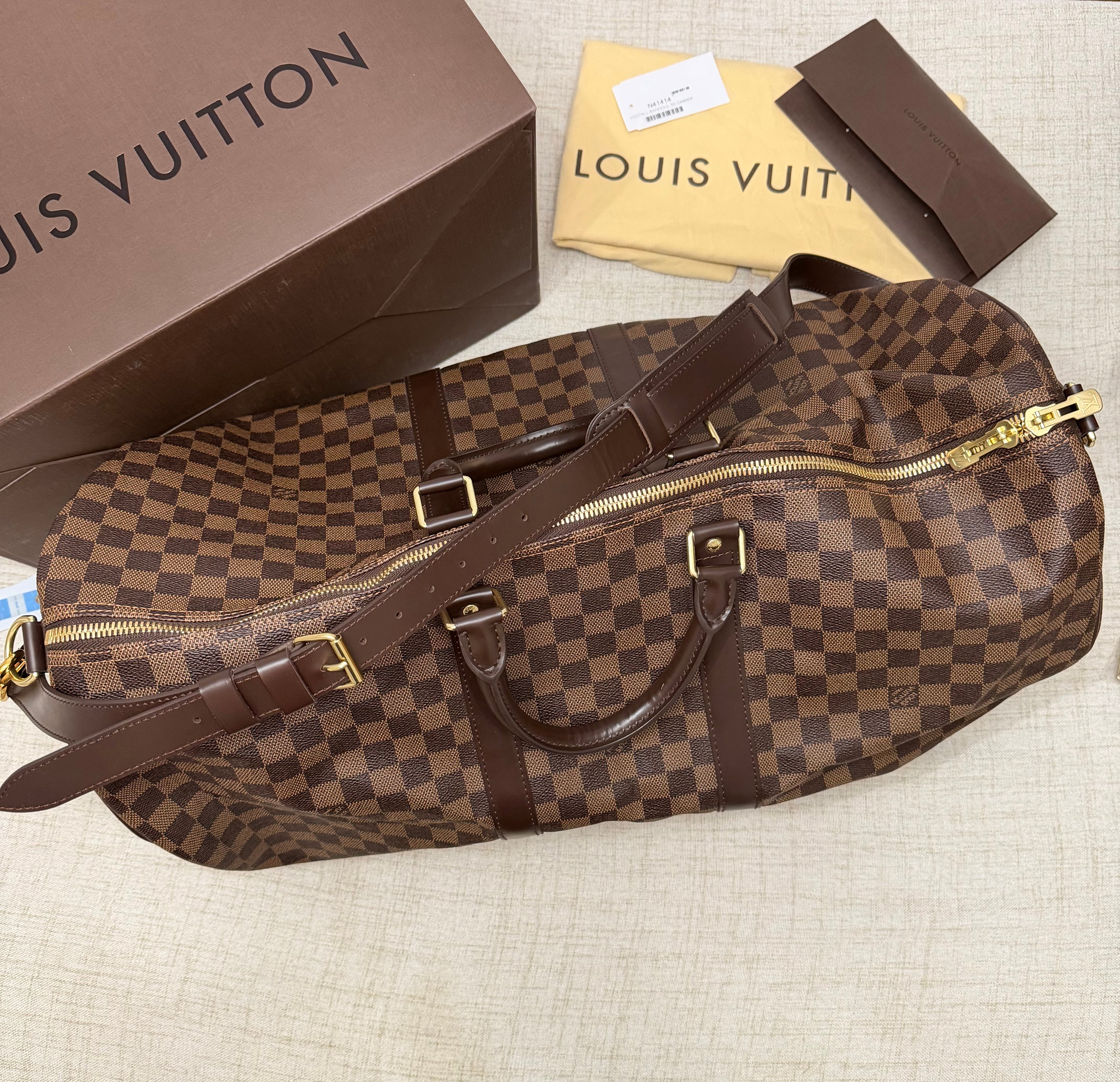 LOUIS VUITTON DAMIER EBENE SPEEDY 55