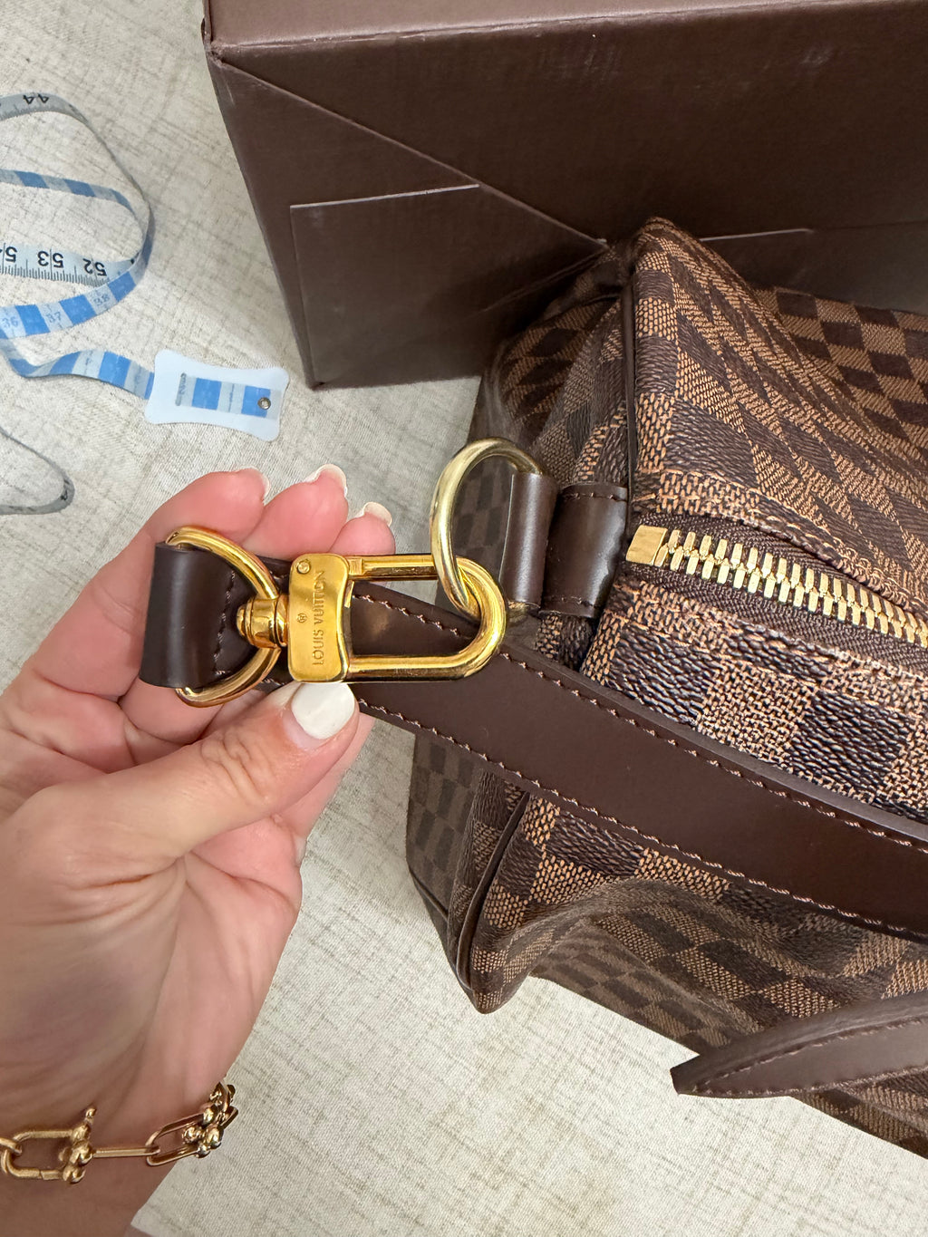 LOUIS VUITTON DAMIER EBENE SPEEDY 55