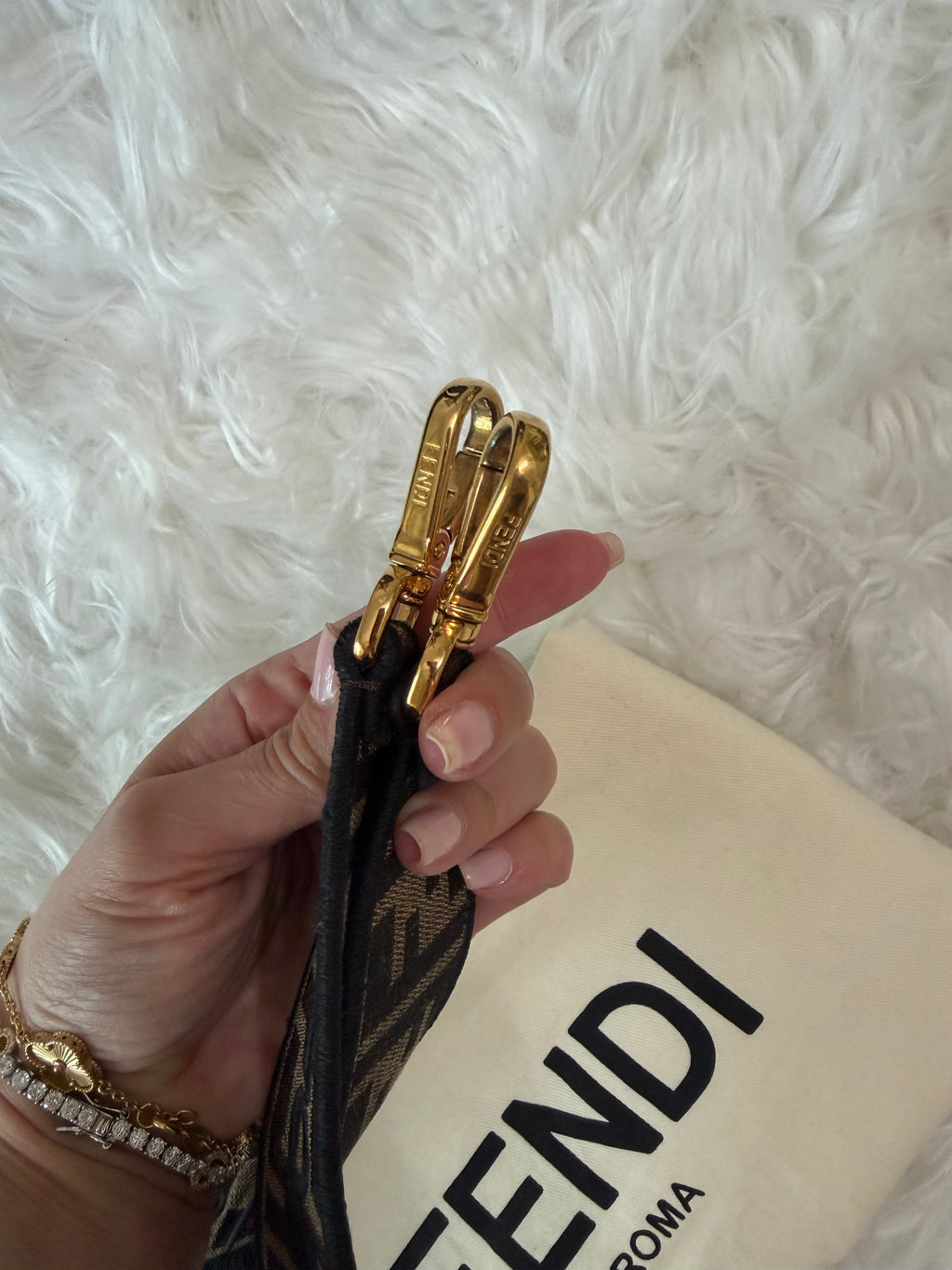 FENDI ZUCCA BAGUETTE NM BAG