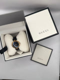 GUCCI DIAMANTISSIMA LEATHER WATCH WITH ROSE GOLD 32 MM