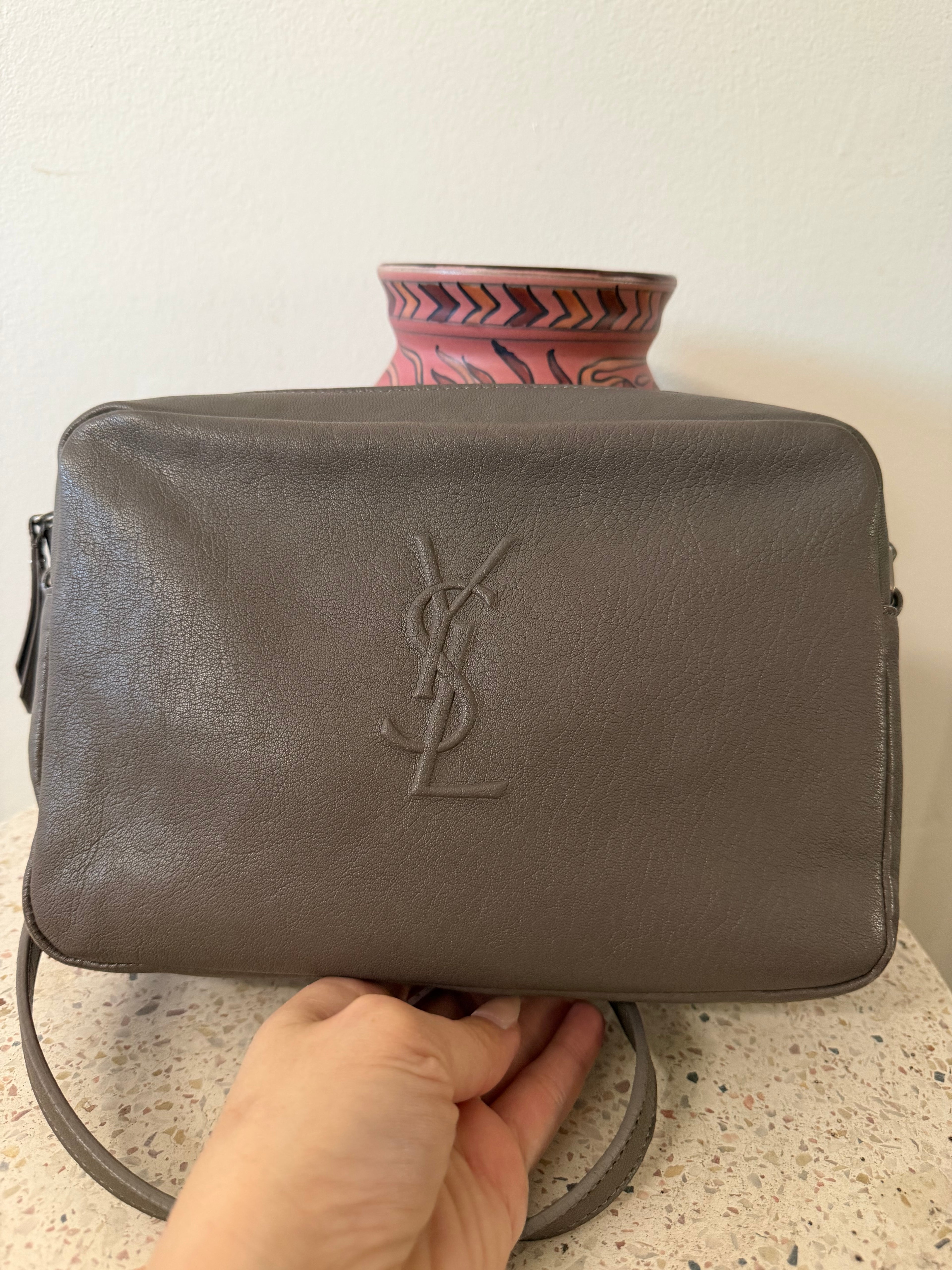 Saint Laurent Lou Camera Bag with Embossed YSL Logo