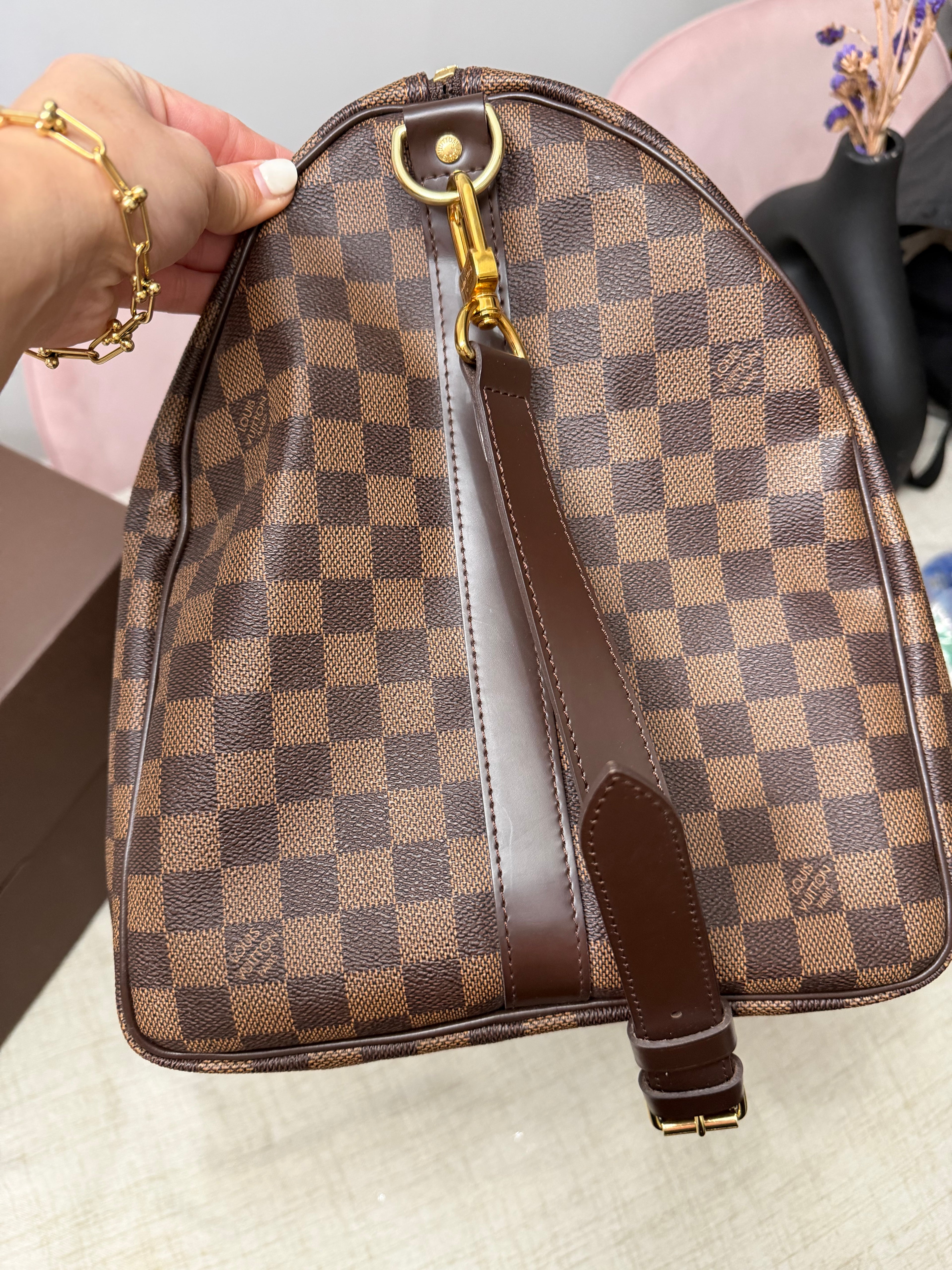 LOUIS VUITTON DAMIER EBENE SPEEDY 55