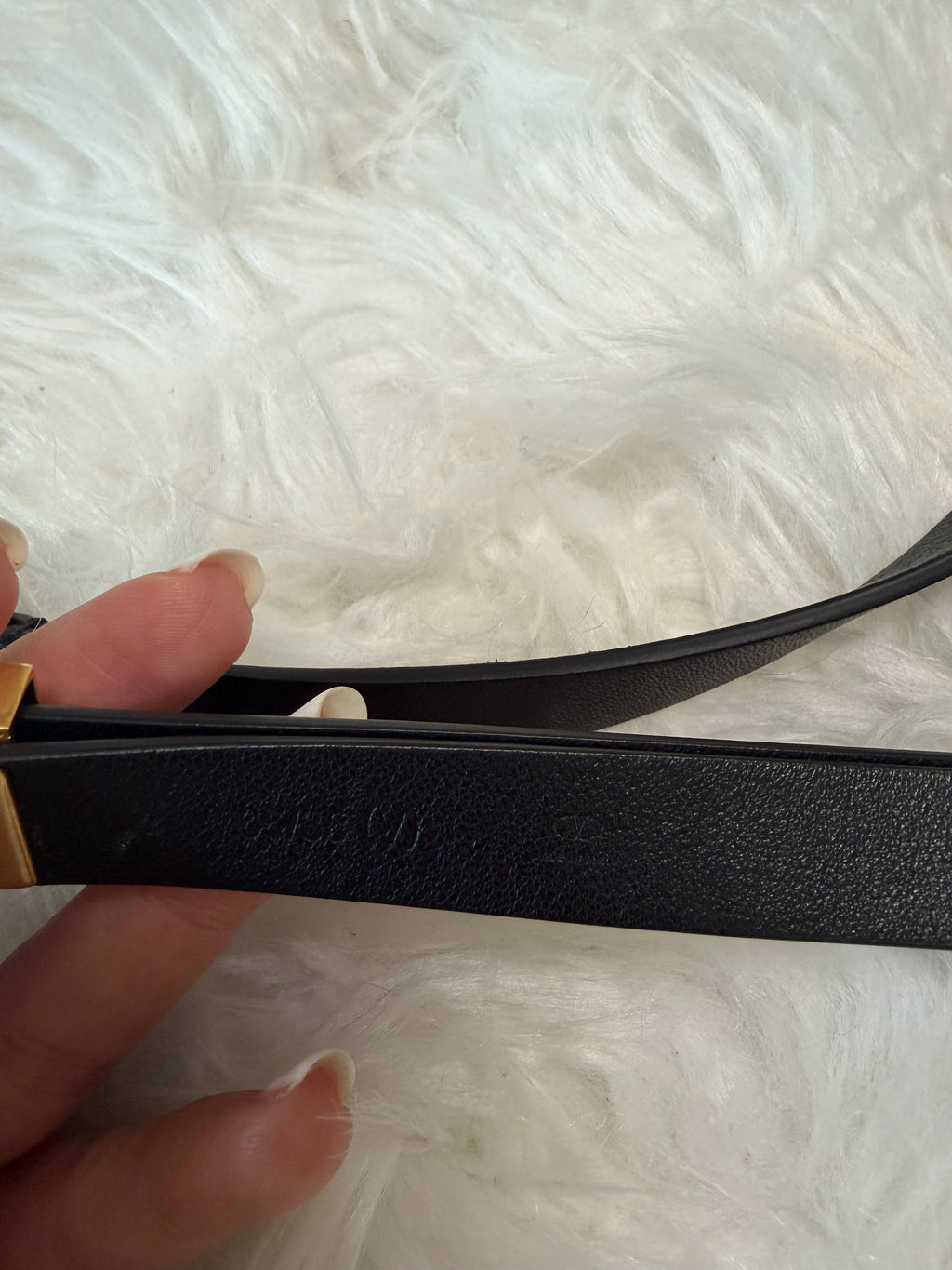 VALENTINO GARAVANI LEATHER BELT WITH ROCKSTUD