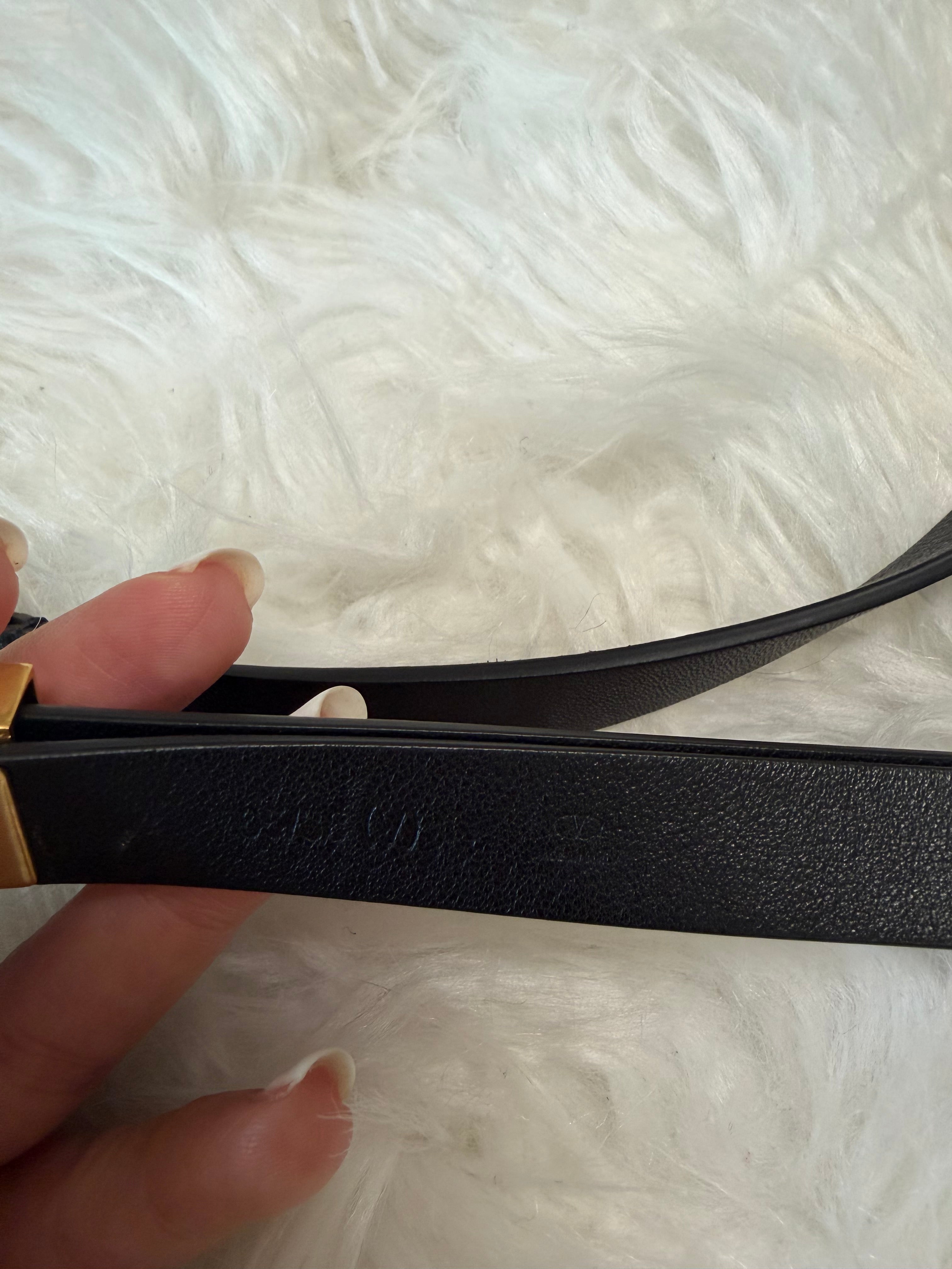 VALENTINO GARAVANI LEATHER BELT WITH ROCKSTUD