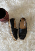 Chanel interlocking CC leather espadrille