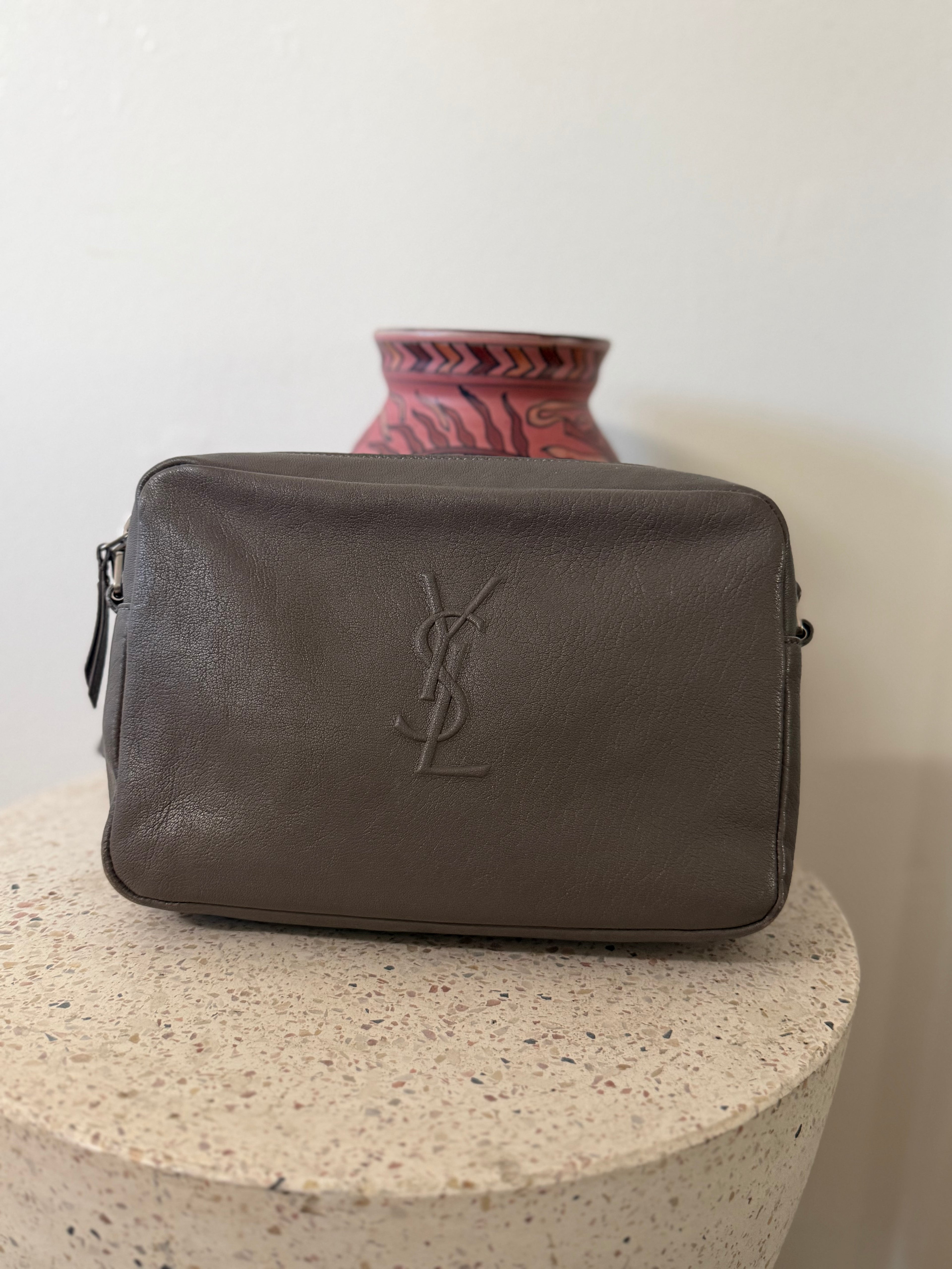 Saint Laurent Lou Camera Bag with Embossed YSL Logo