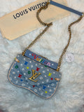 LOUIS VUITTON DENIM NEW WAVE EMBROIDERED MULTICOLOR