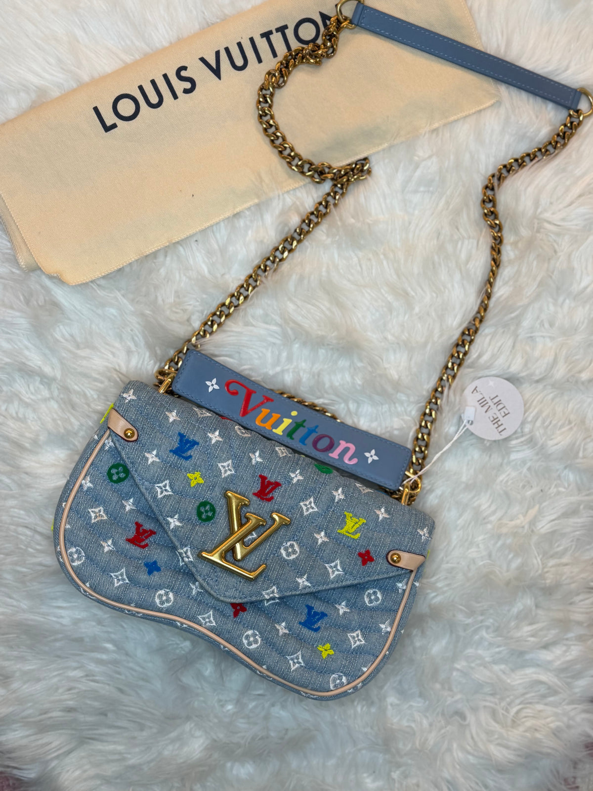LOUIS VUITTON DENIM NEW WAVE EMBROIDERED MULTICOLOR