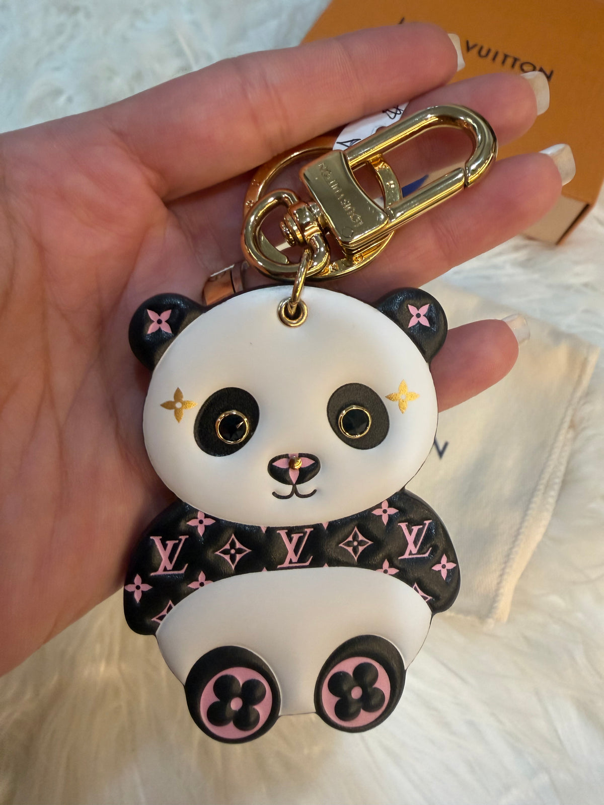 LOUIS VUITTON PANDA BAG CHARM KEY HOLDER