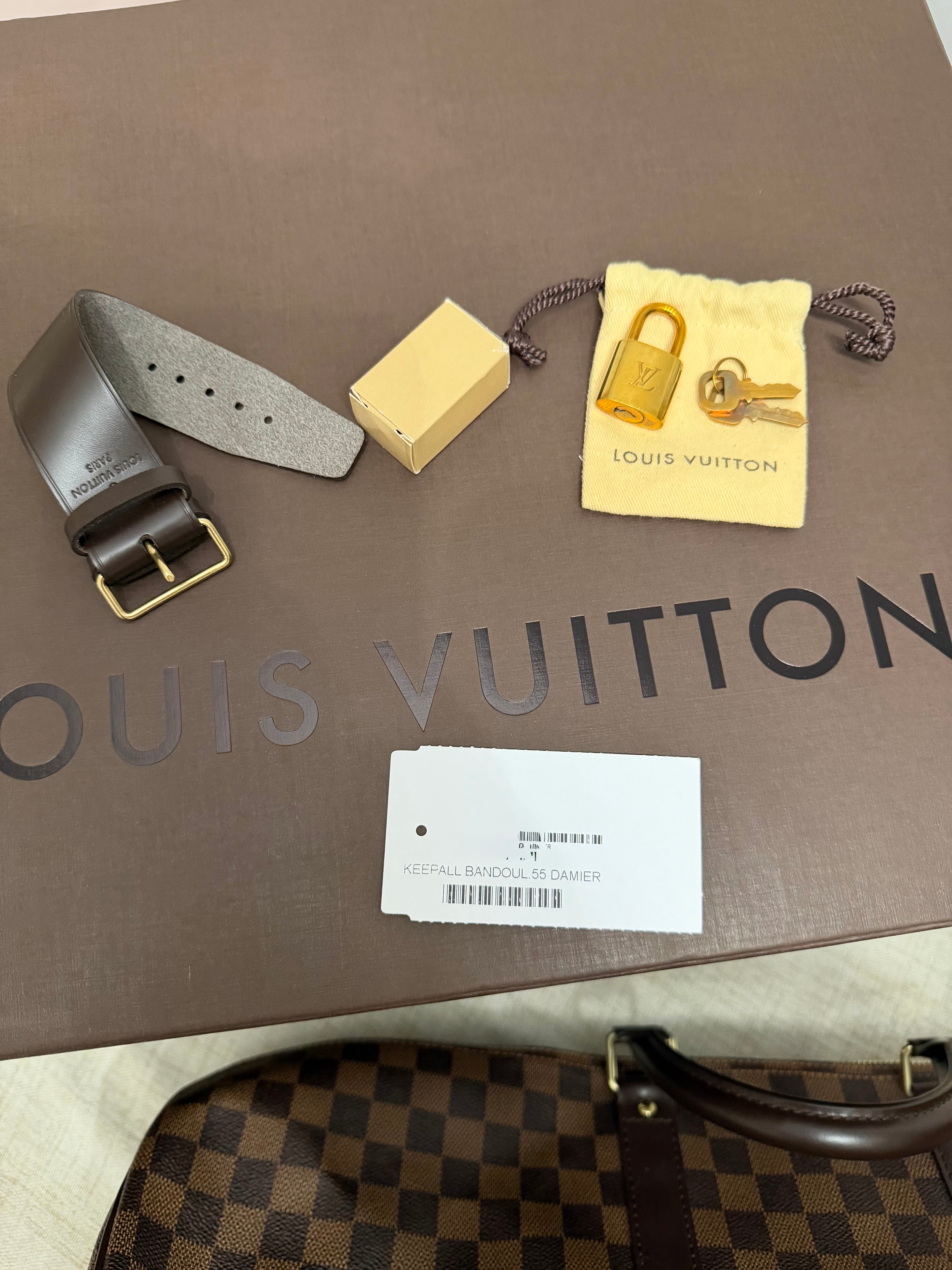 LOUIS VUITTON DAMIER EBENE SPEEDY 55