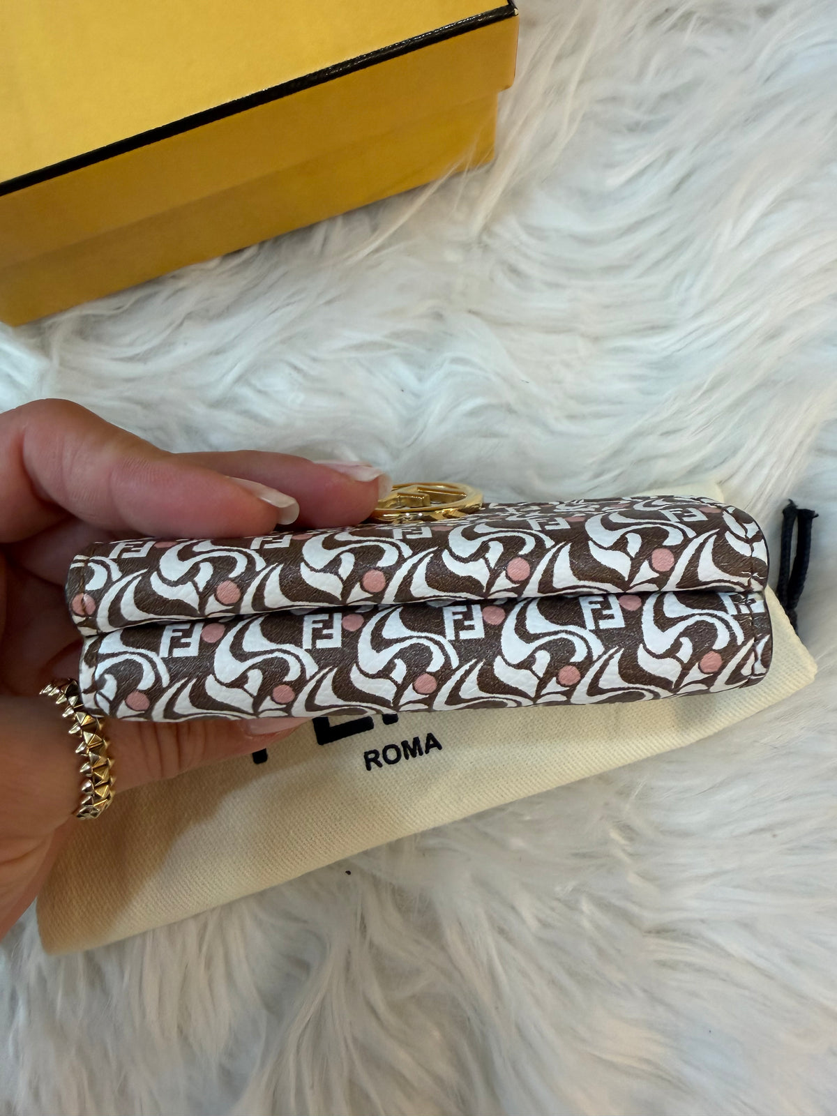 FENDI MICRO TRIFOLD SMALL WALLET