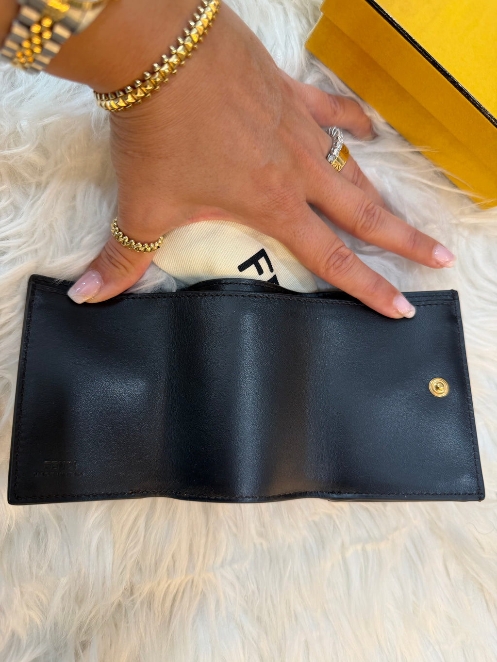 FENDI MICRO TRIFOLD SMALL WALLET