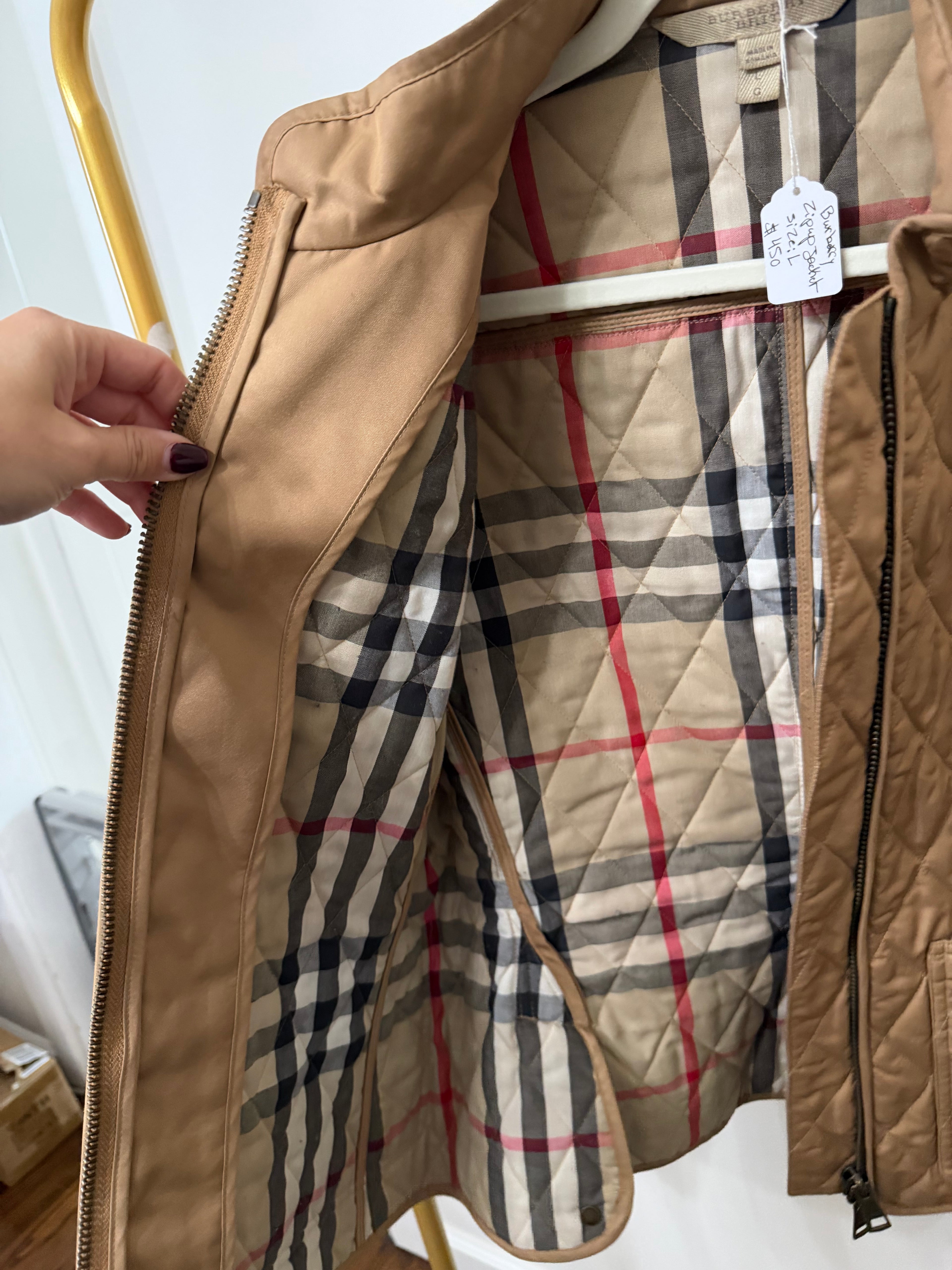 BURBERRY LADIES ZIPUP THERMAL REGULATED JACKET