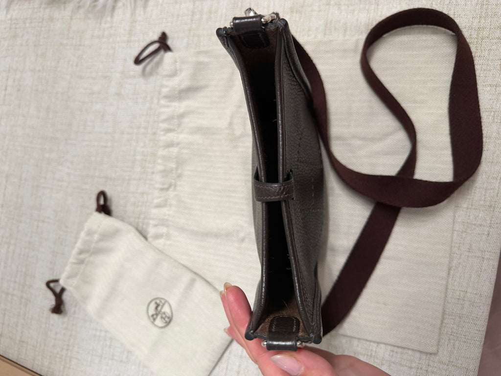 HERMES EVELYNE BAG CLEMENCE TPM BAG WITH LONG STRAP