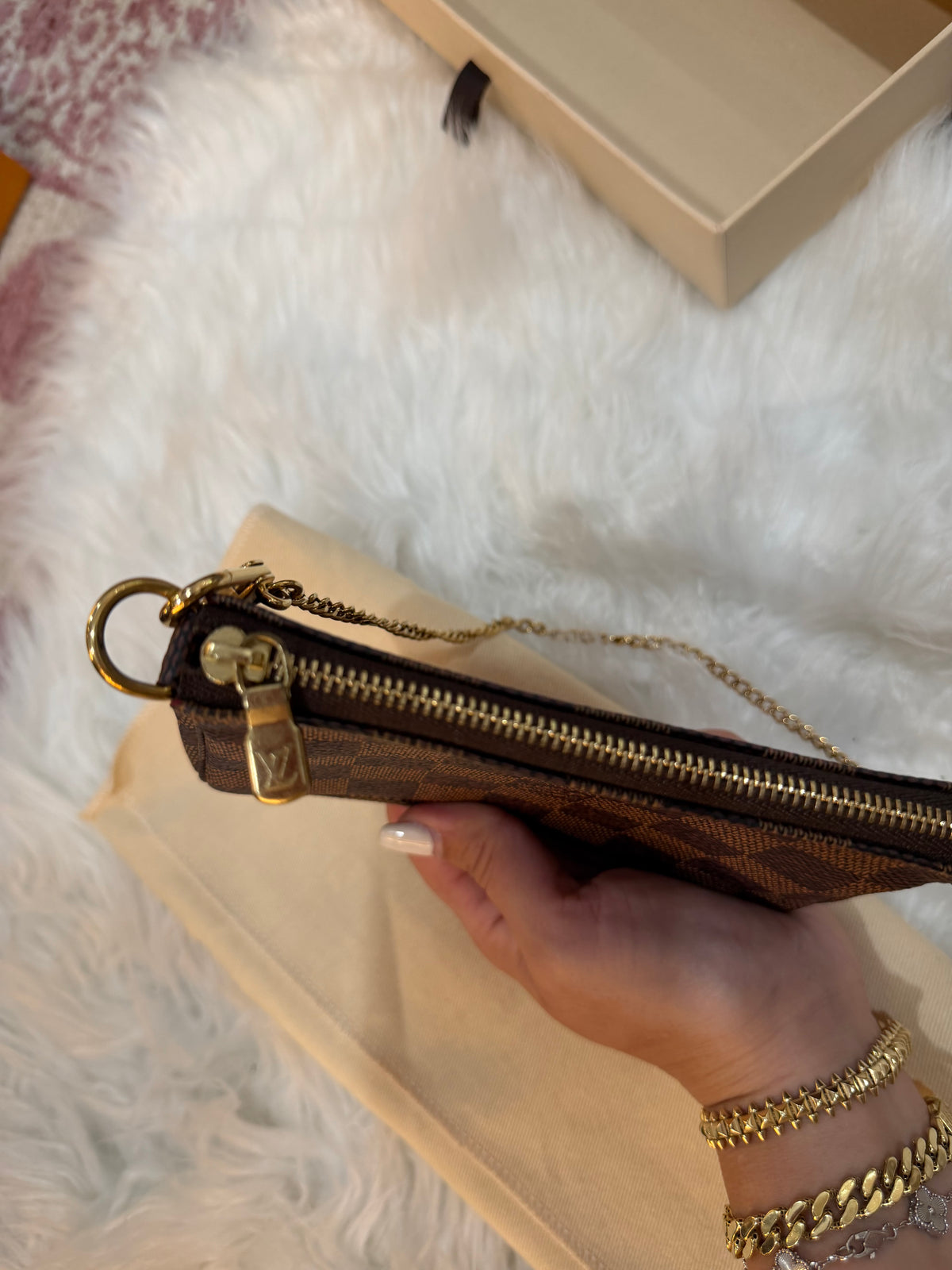 LOUIS VUITTON MINI POCHETTE DAMIER EBENE