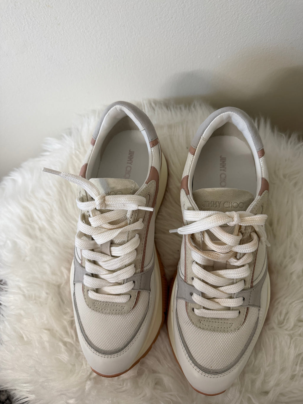 Jimmy Choo Nappa Suede Sneakers