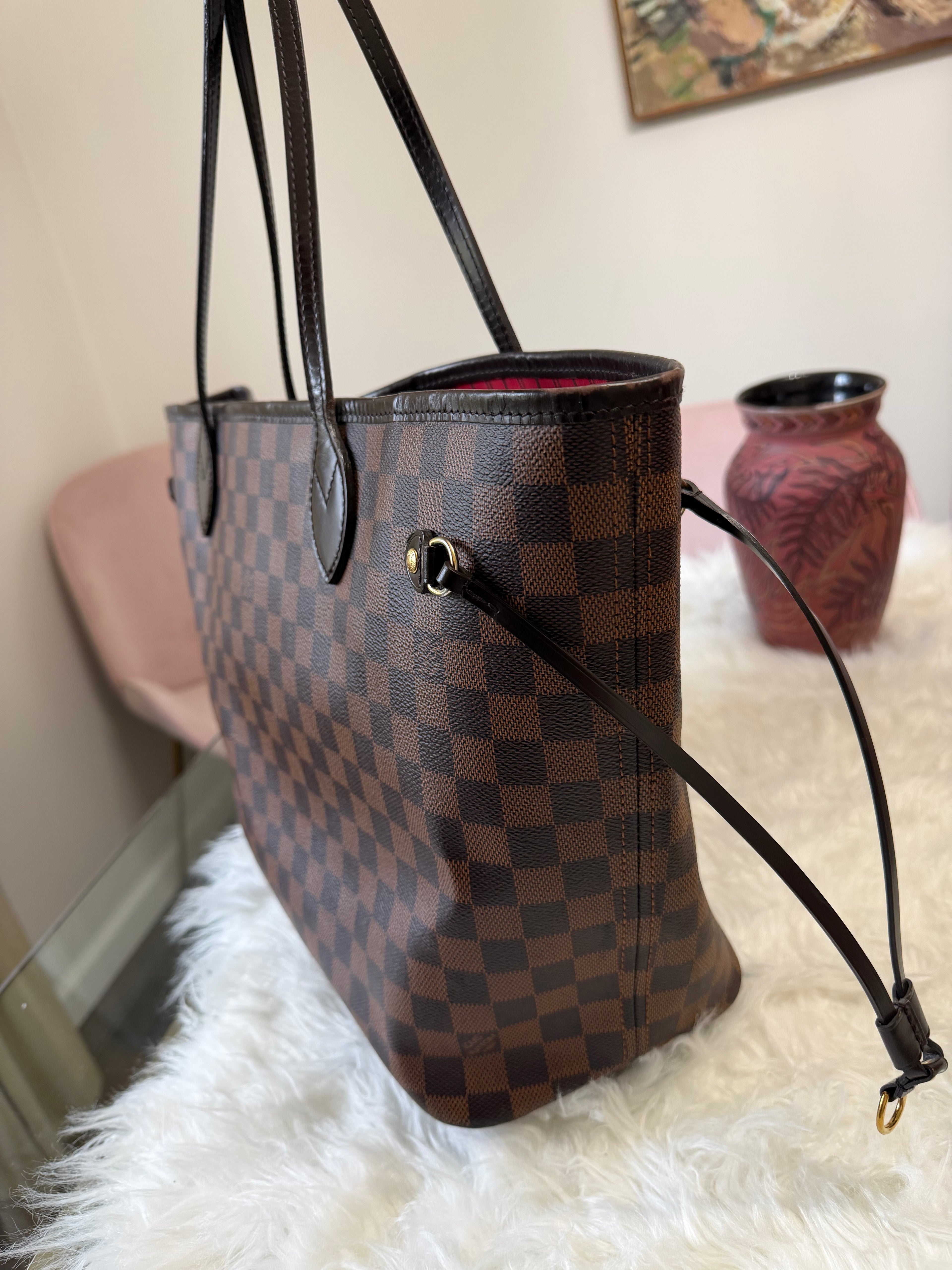 LOUIS VUITTON NEFERFUL DAMIER EBENE MM TOTE
