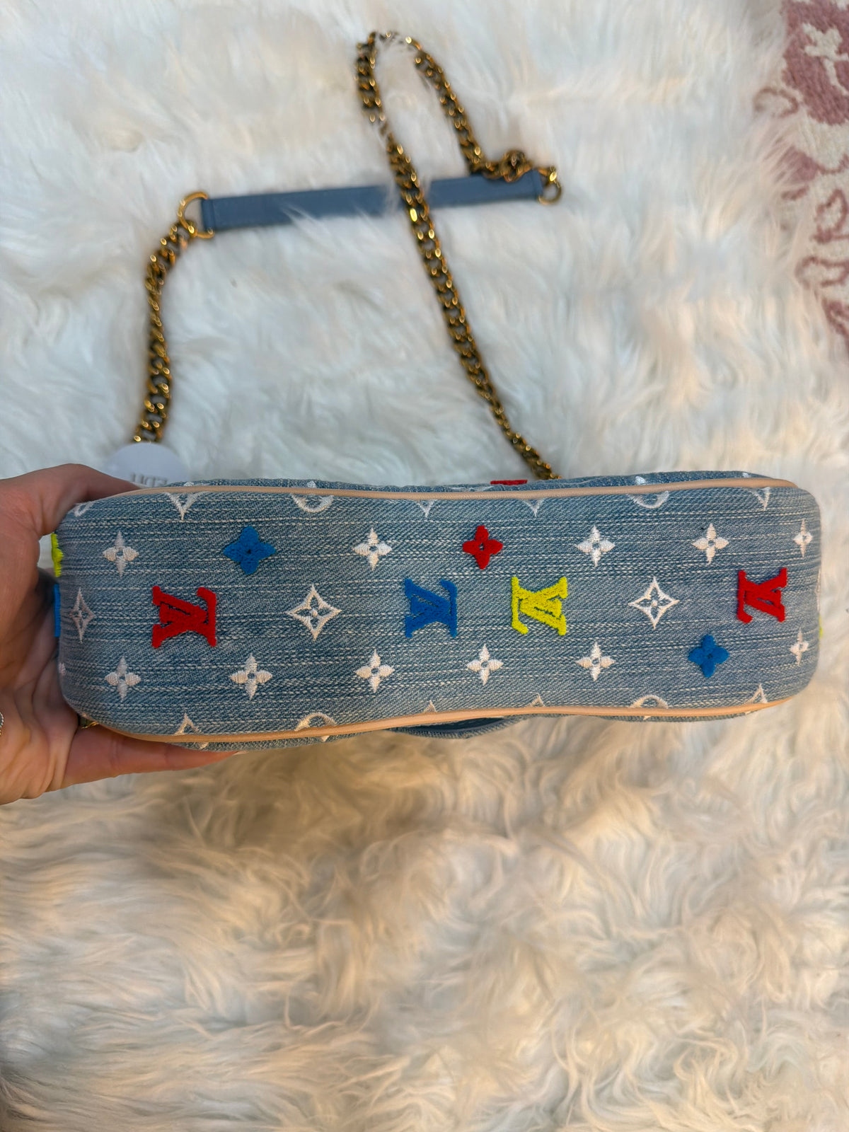 LOUIS VUITTON DENIM NEW WAVE EMBROIDERED MULTICOLOR