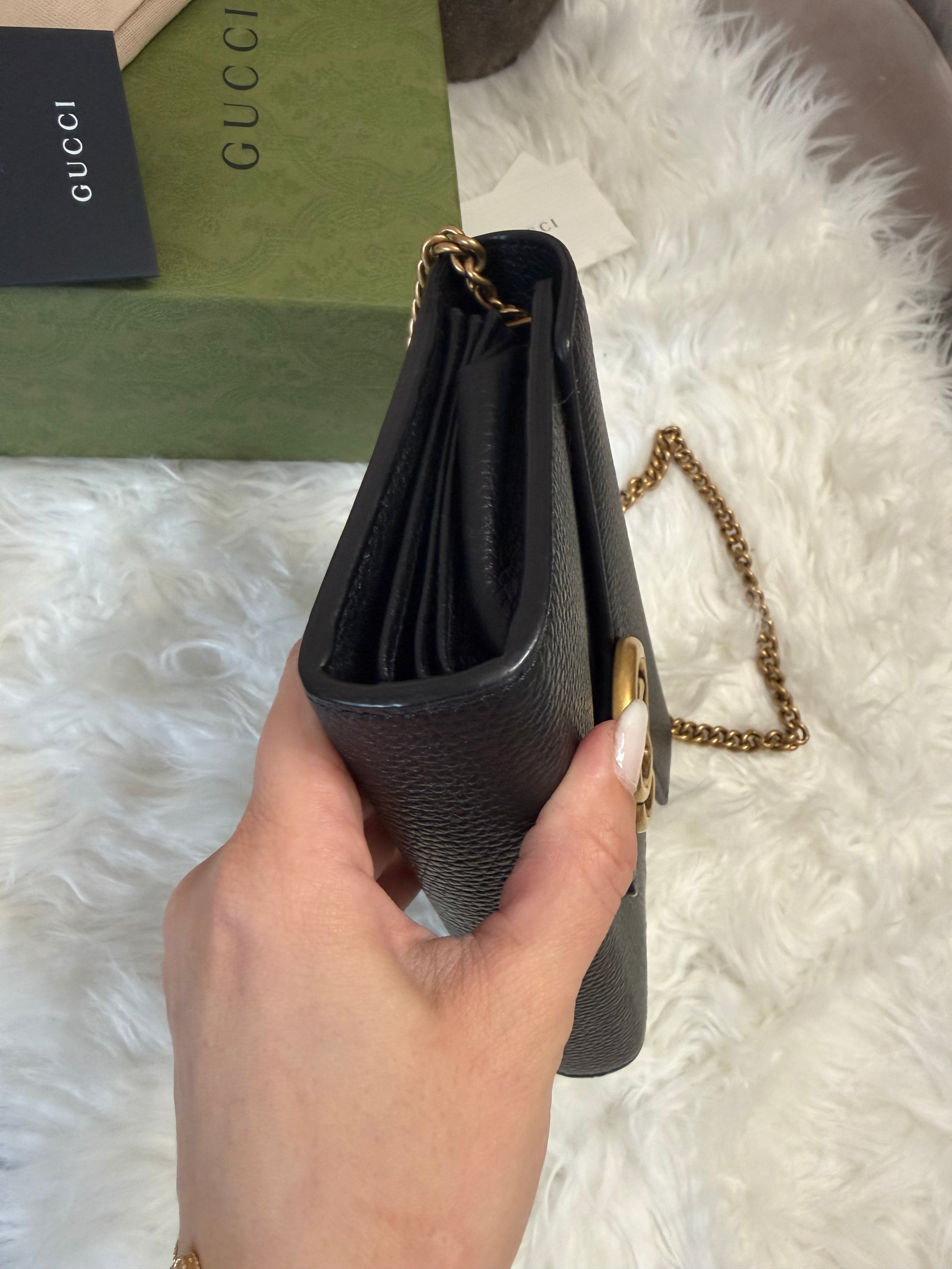 GUCCI MARMONT WALLET ON CHAIN