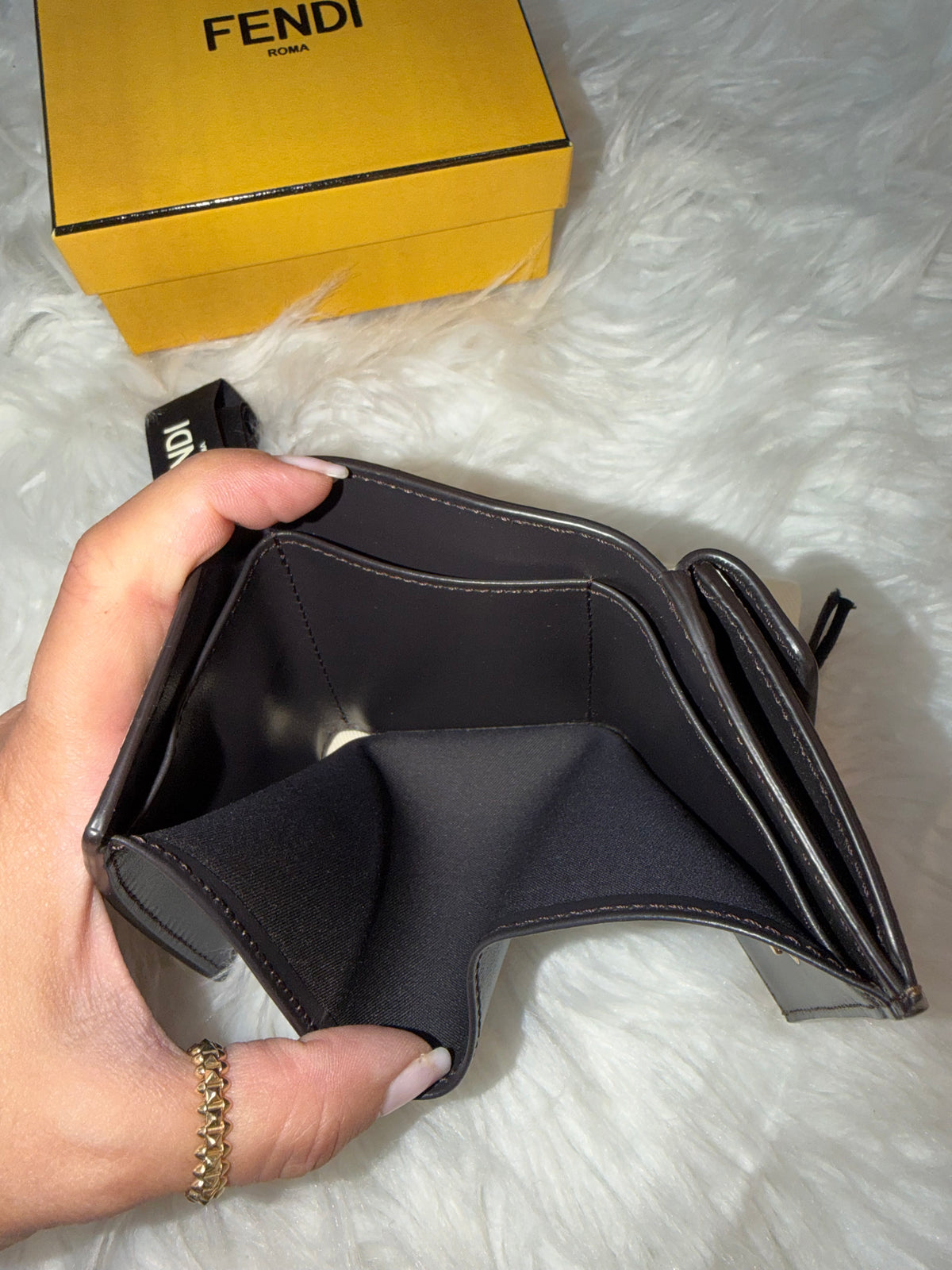 FENDI MICRO TRIFOLD SMALL WALLET