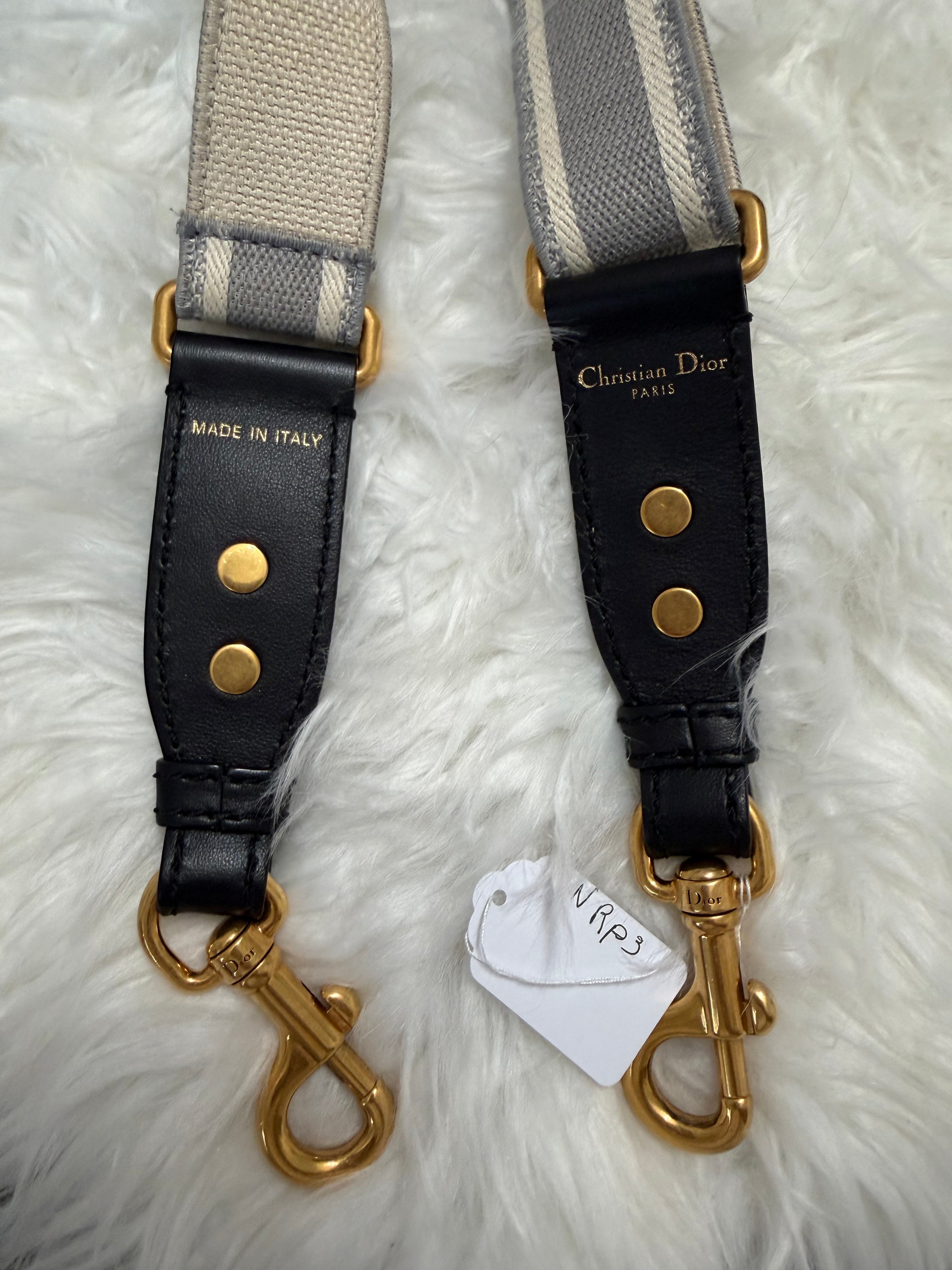 CHRISTIAN DIOR LOGO ADJUSTABLE BAG STRAP
