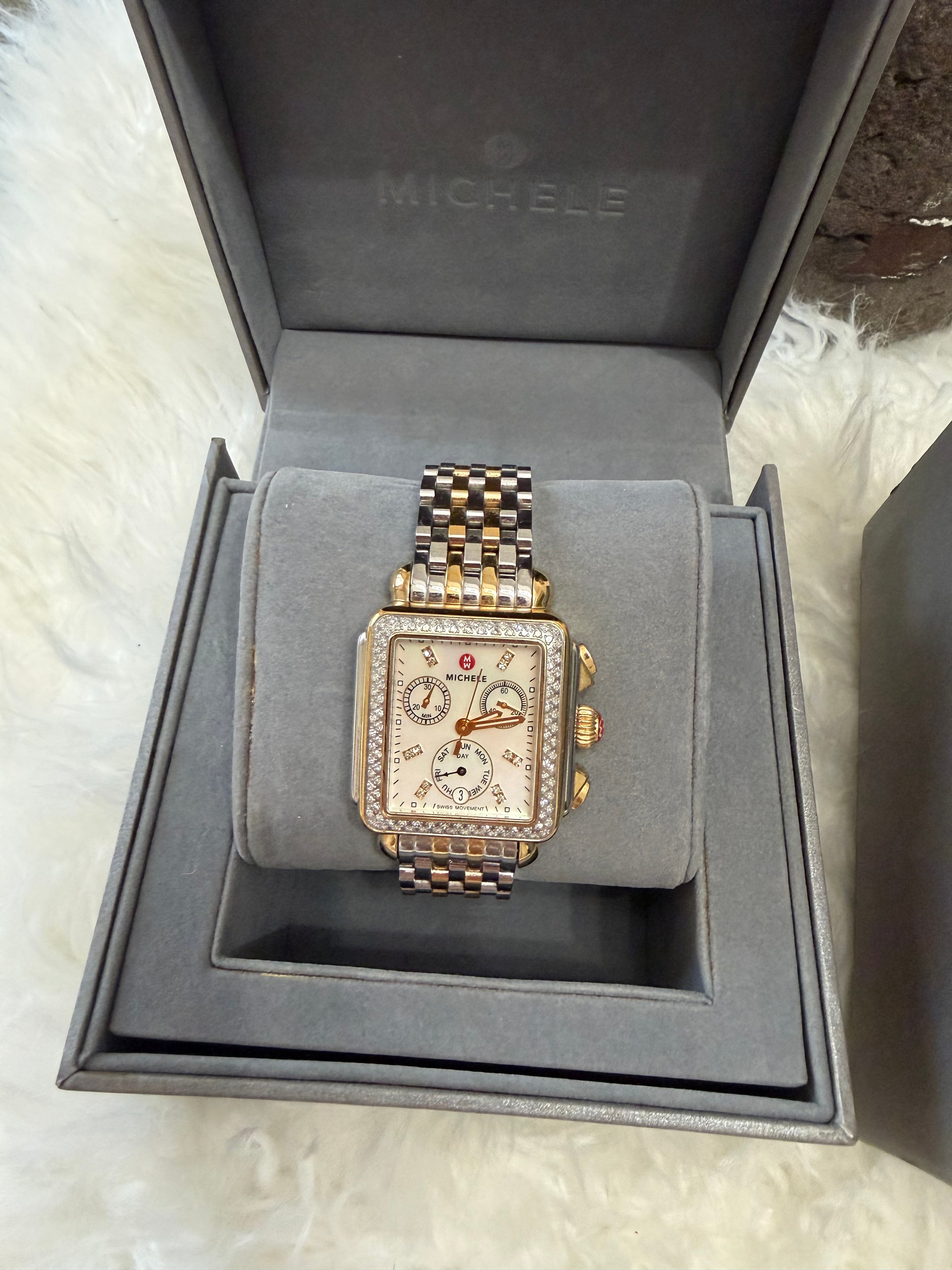 MICHELE DECO DIAMOND WATCH