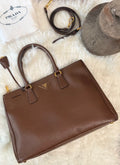 PRADA LARGE DOUBLE ZIP TOTE SAFFIANO BAG
