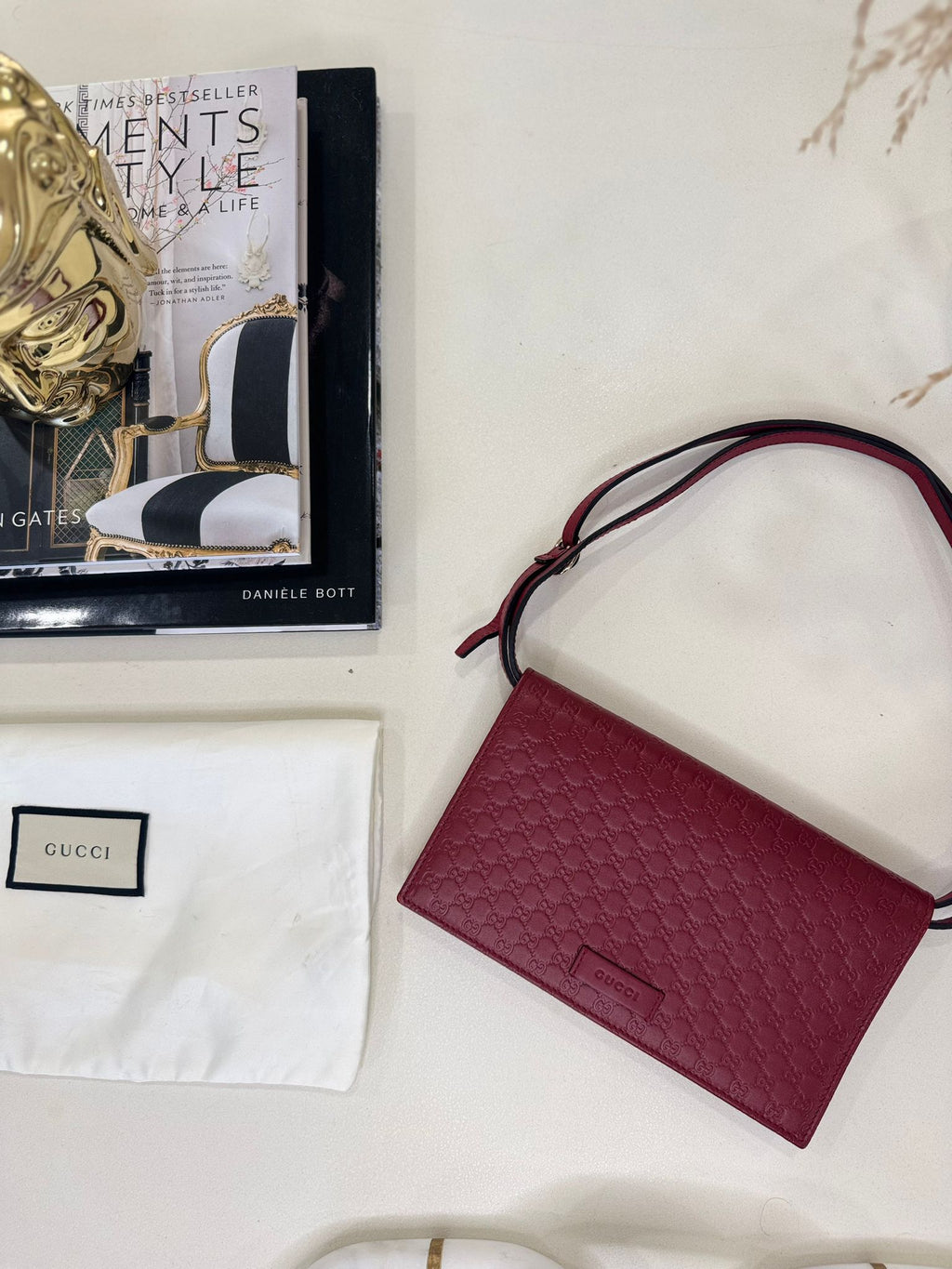Gucci Microgucciccima wallet on chain