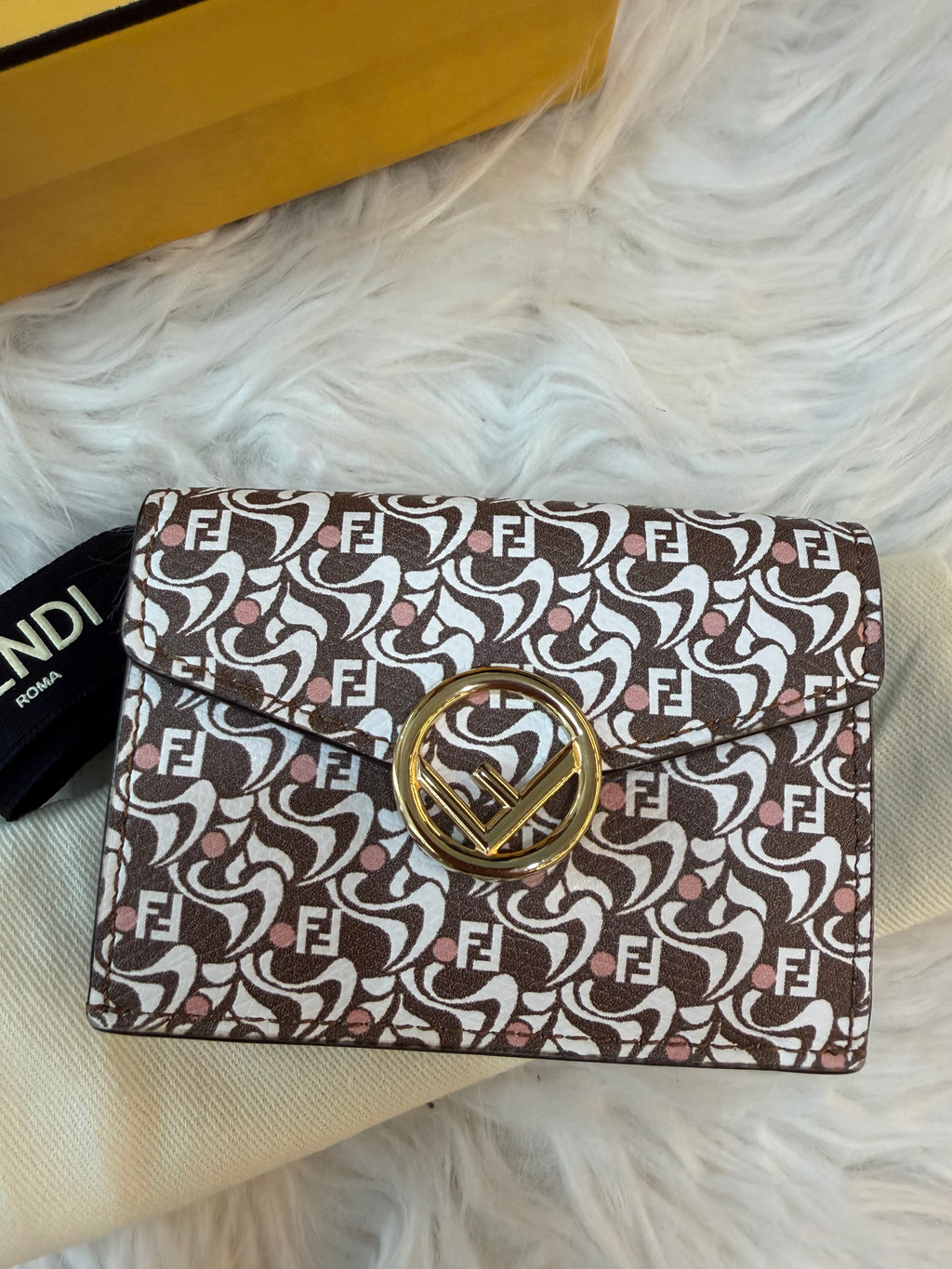 FENDI MICRO TRIFOLD SMALL WALLET