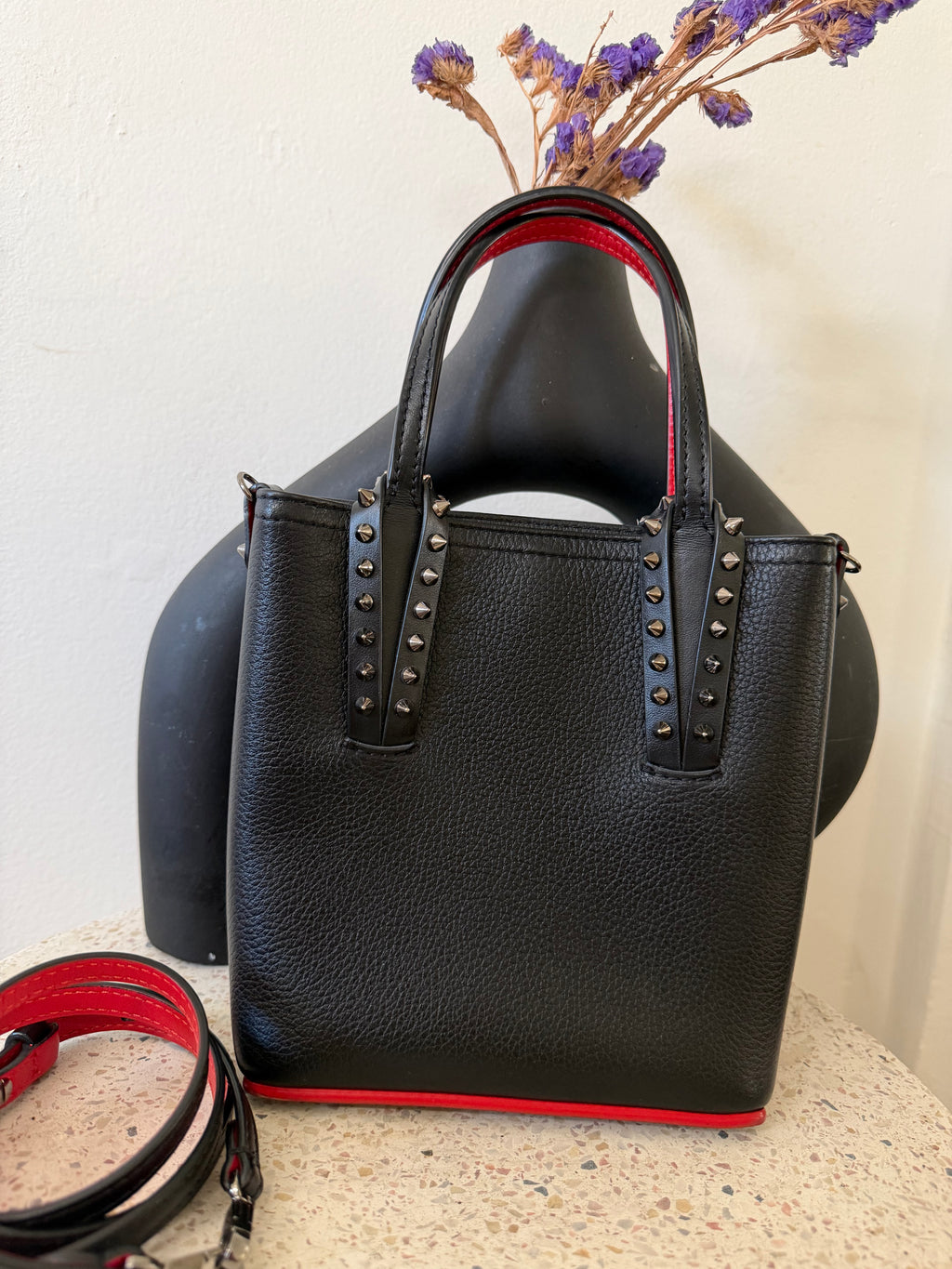CHRISTIAN LOUBOUTIN CABATA MINI TOTE BAG