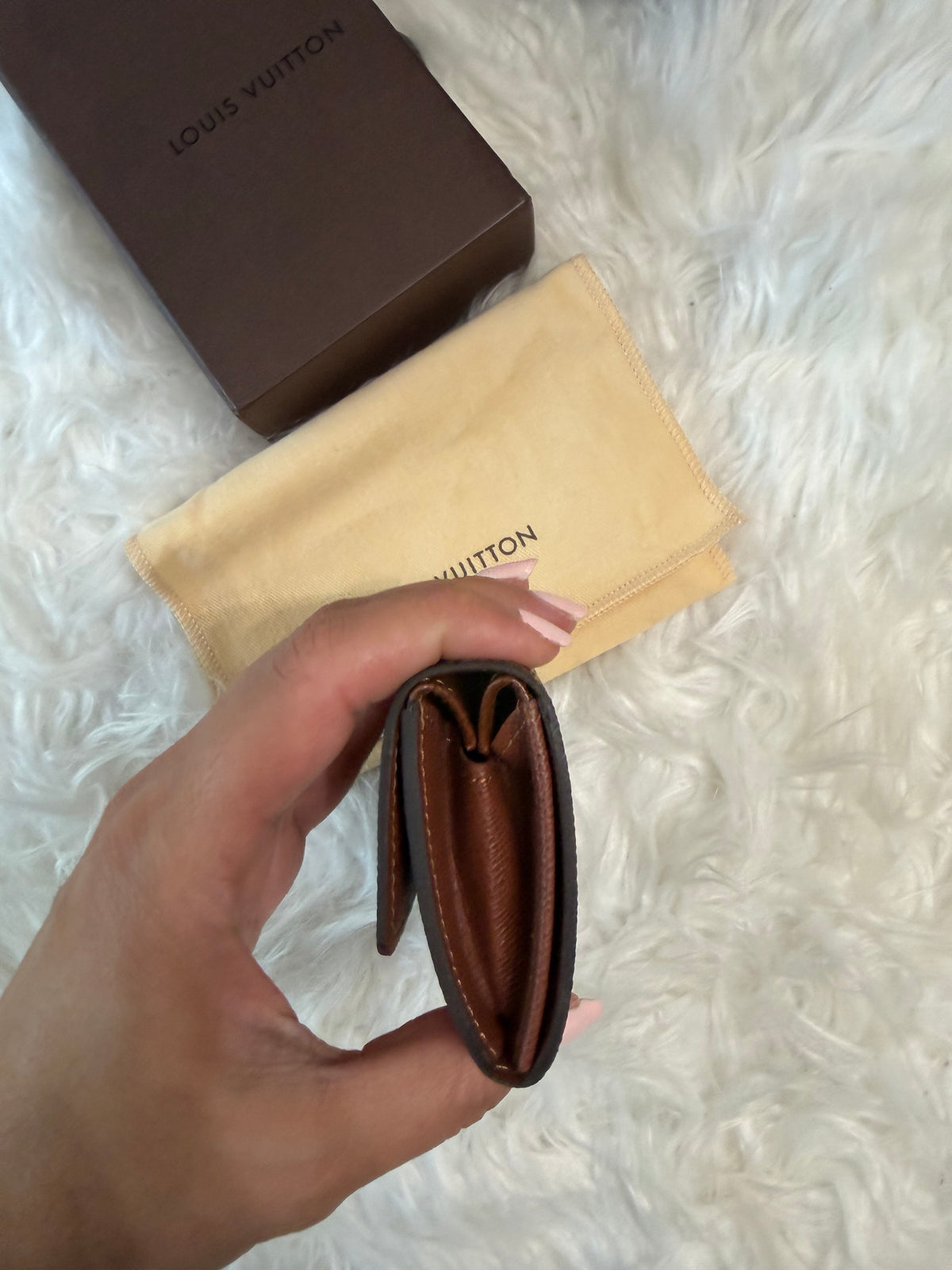 LOUIS VUITTON MONOGRAM PORTE LEATHER CARD WALLET