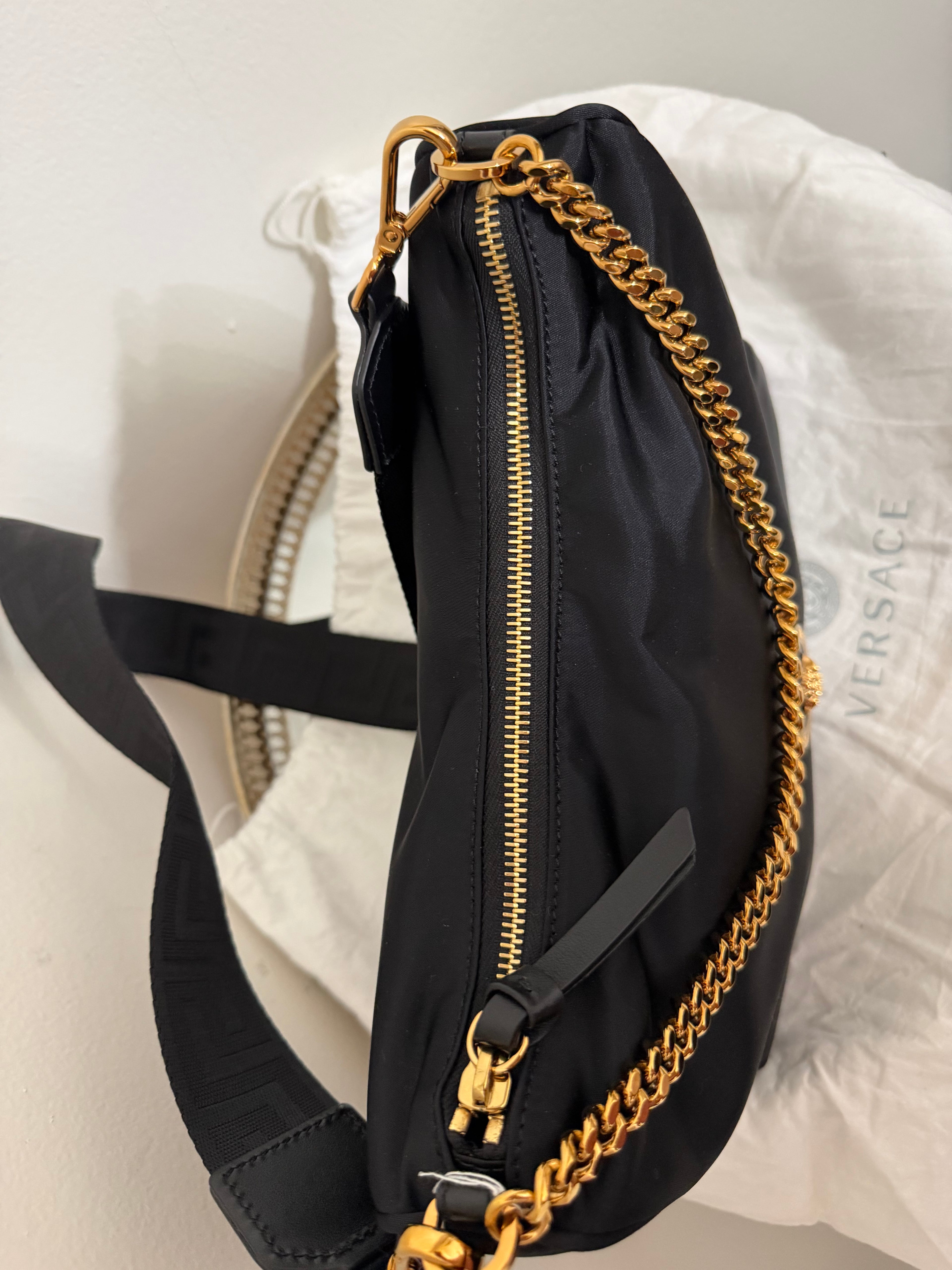 Versace Nylon Tribute Medium bag
