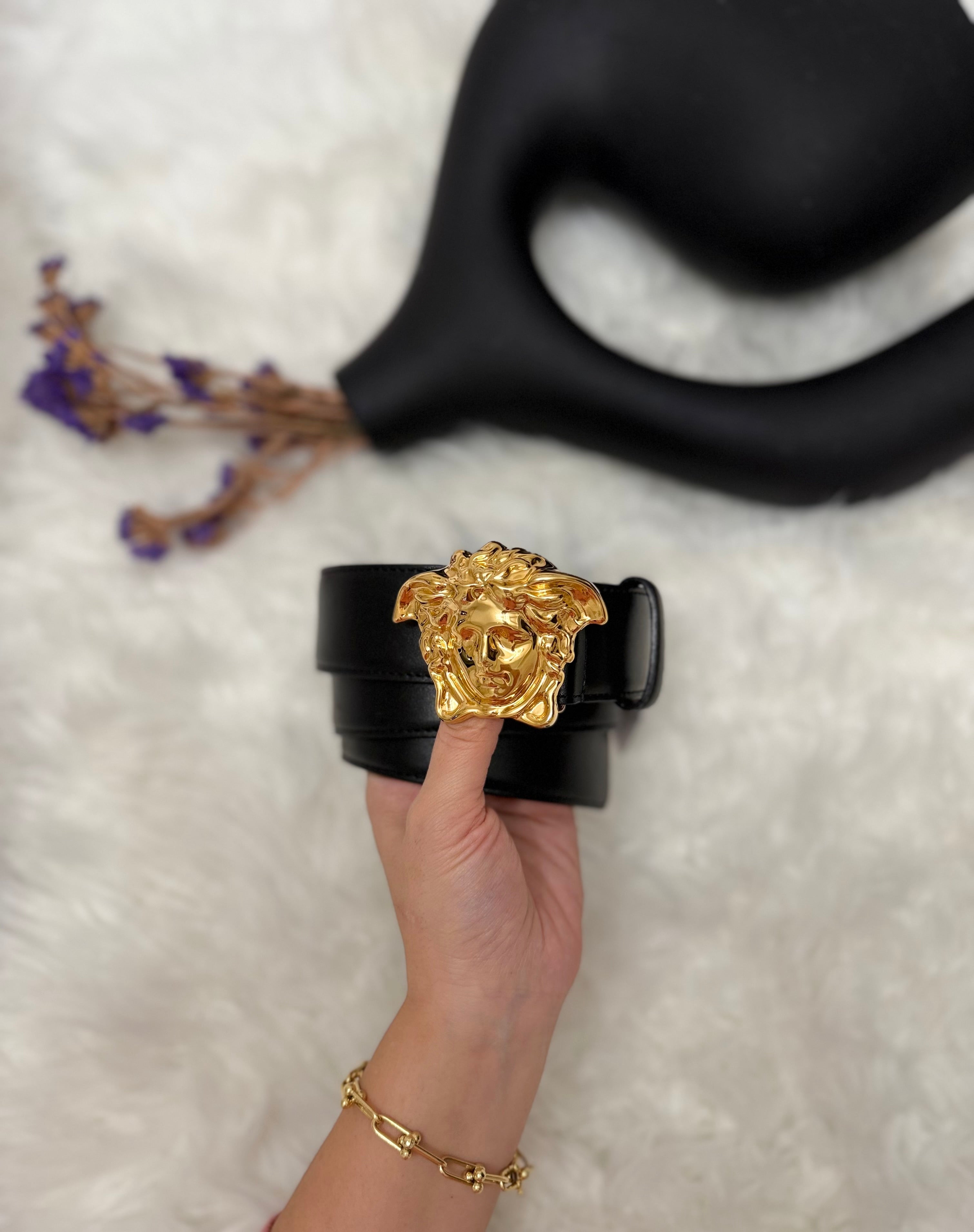 Versace Medusa head belt