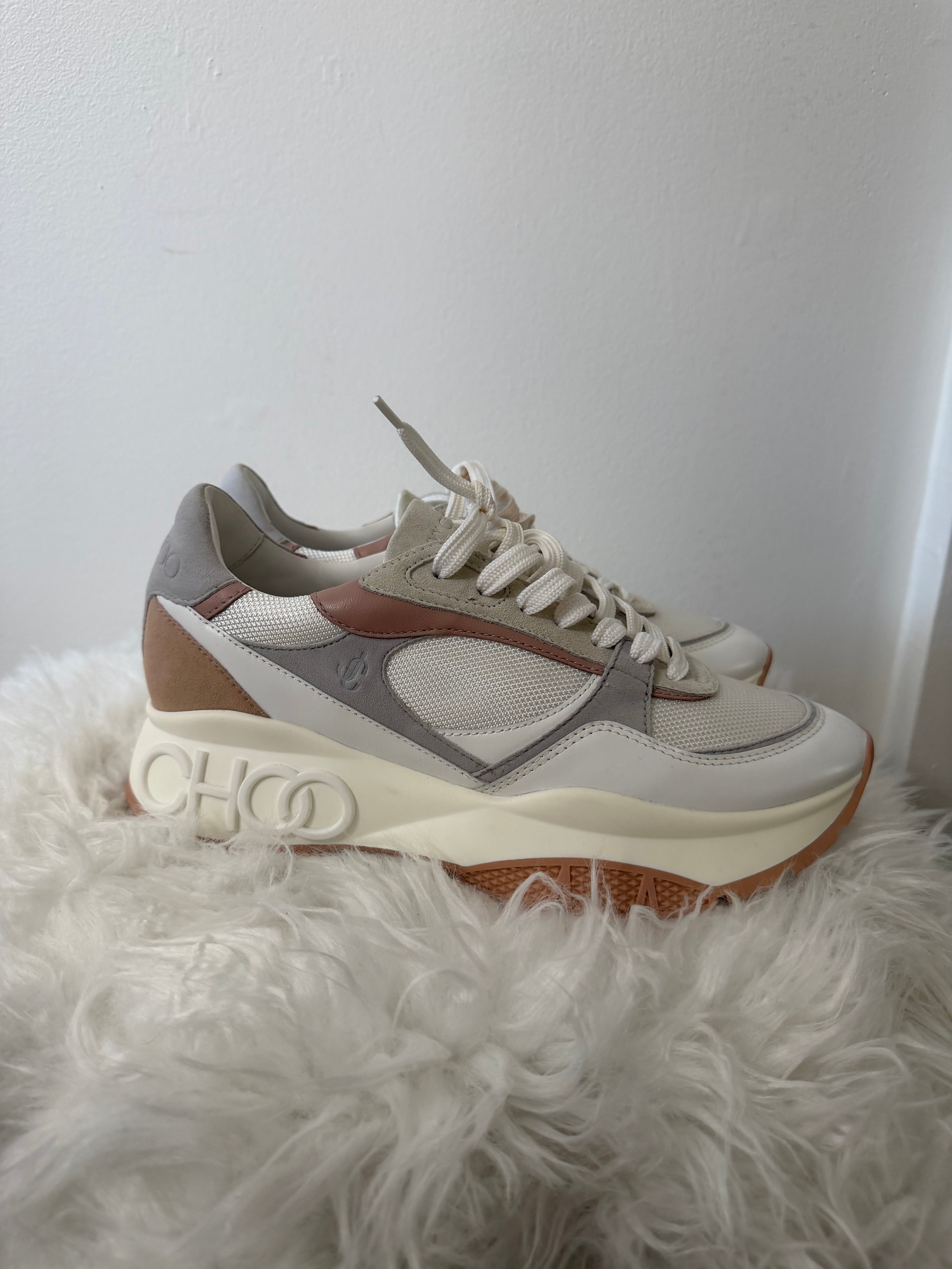Jimmy Choo Nappa Suede Sneakers