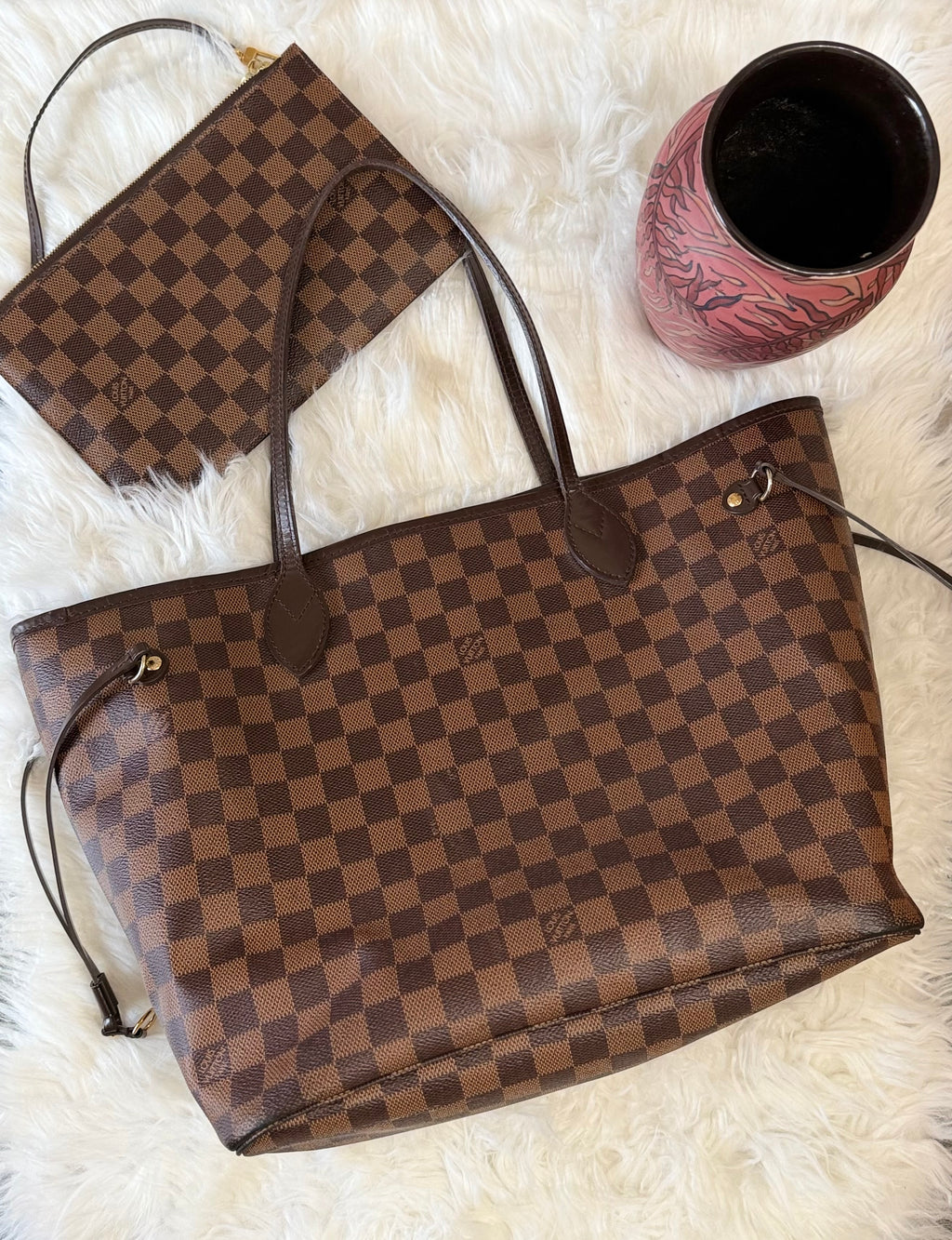 LOUIS VUITTON NEFERFUL DAMIER EBENE MM TOTE